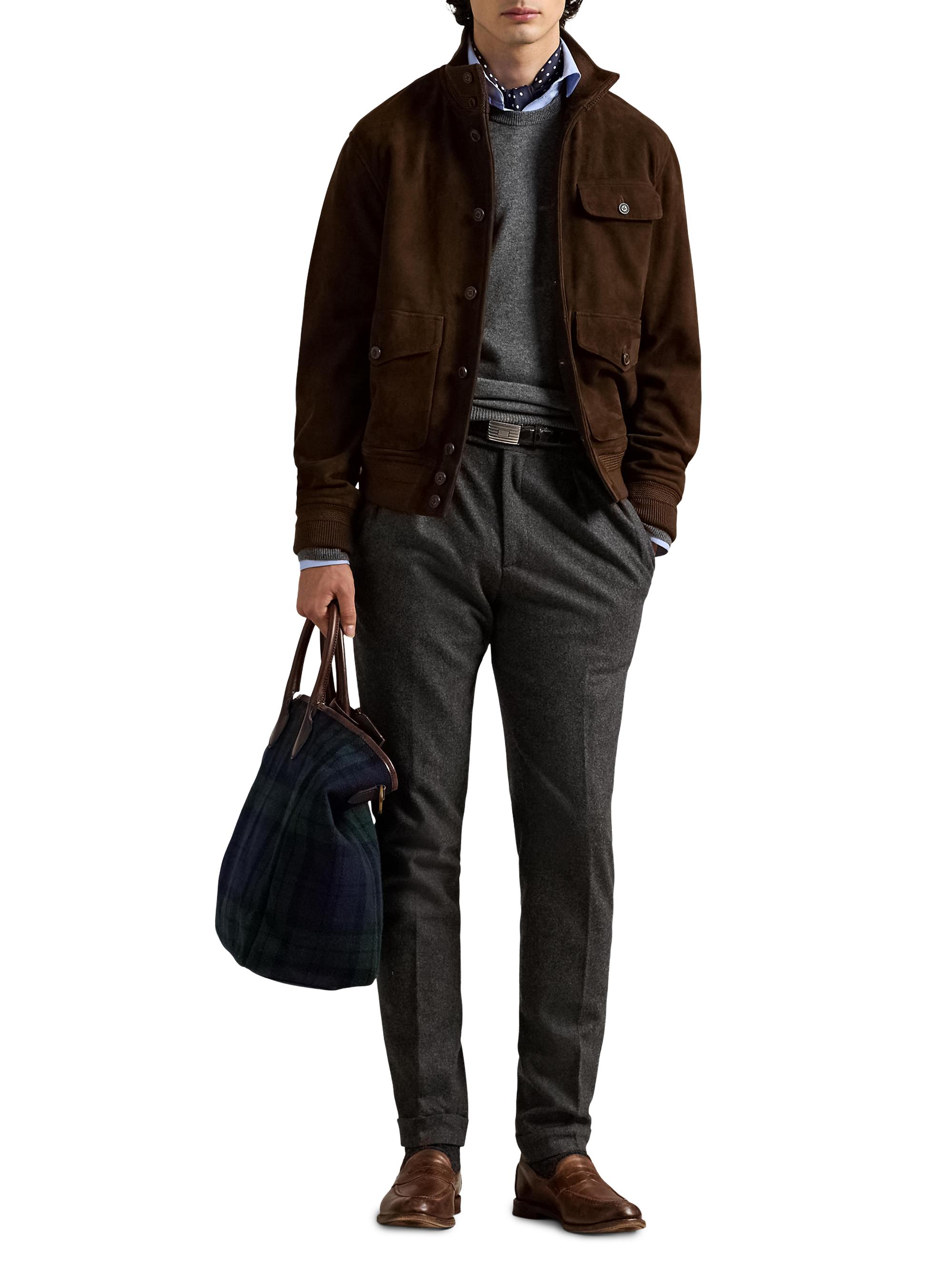 Polo Ralph Lauren Suede Button-Front Jacket | Saks Fifth Avenue