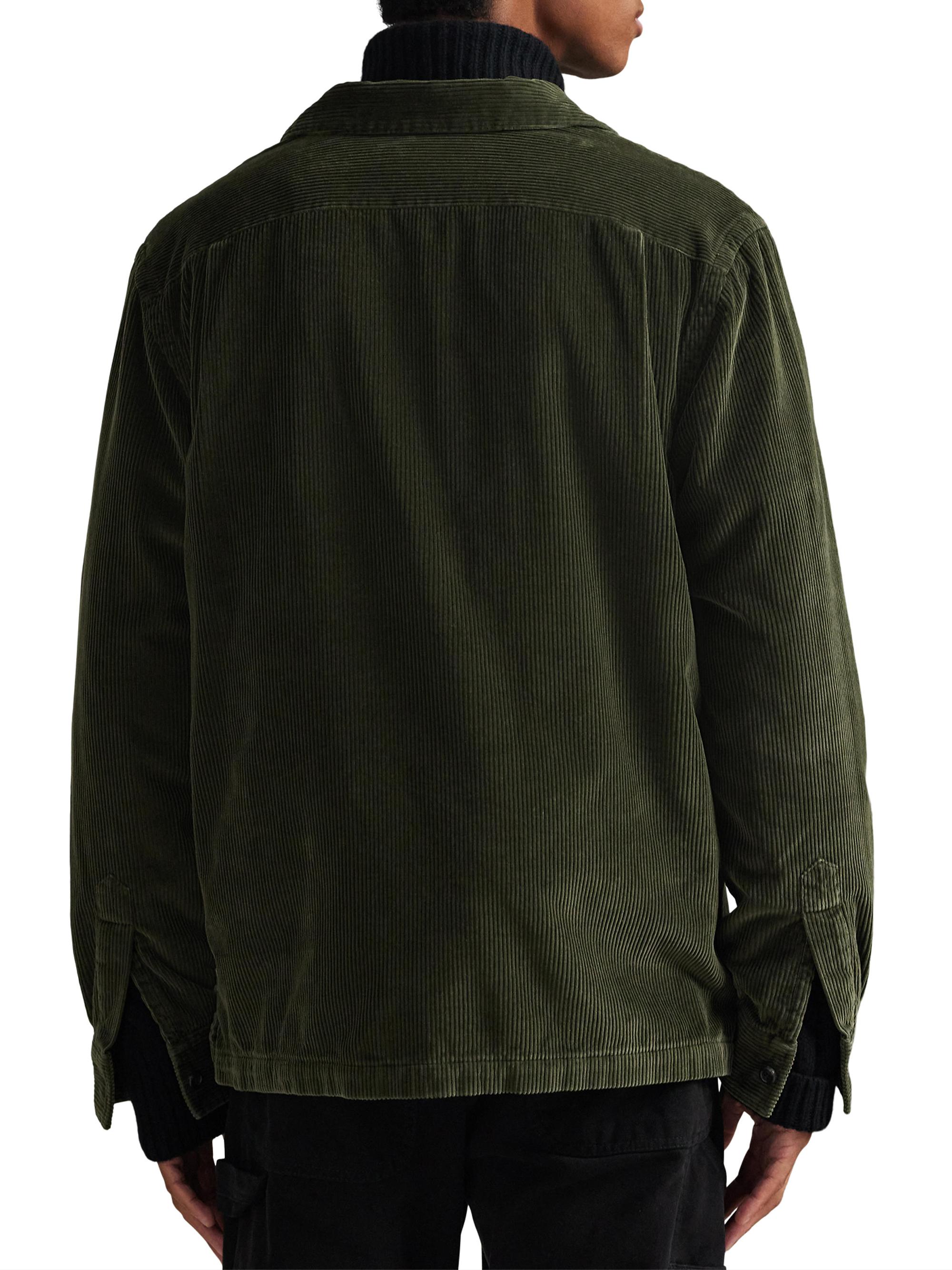 Corduroy Button-Front Shirt