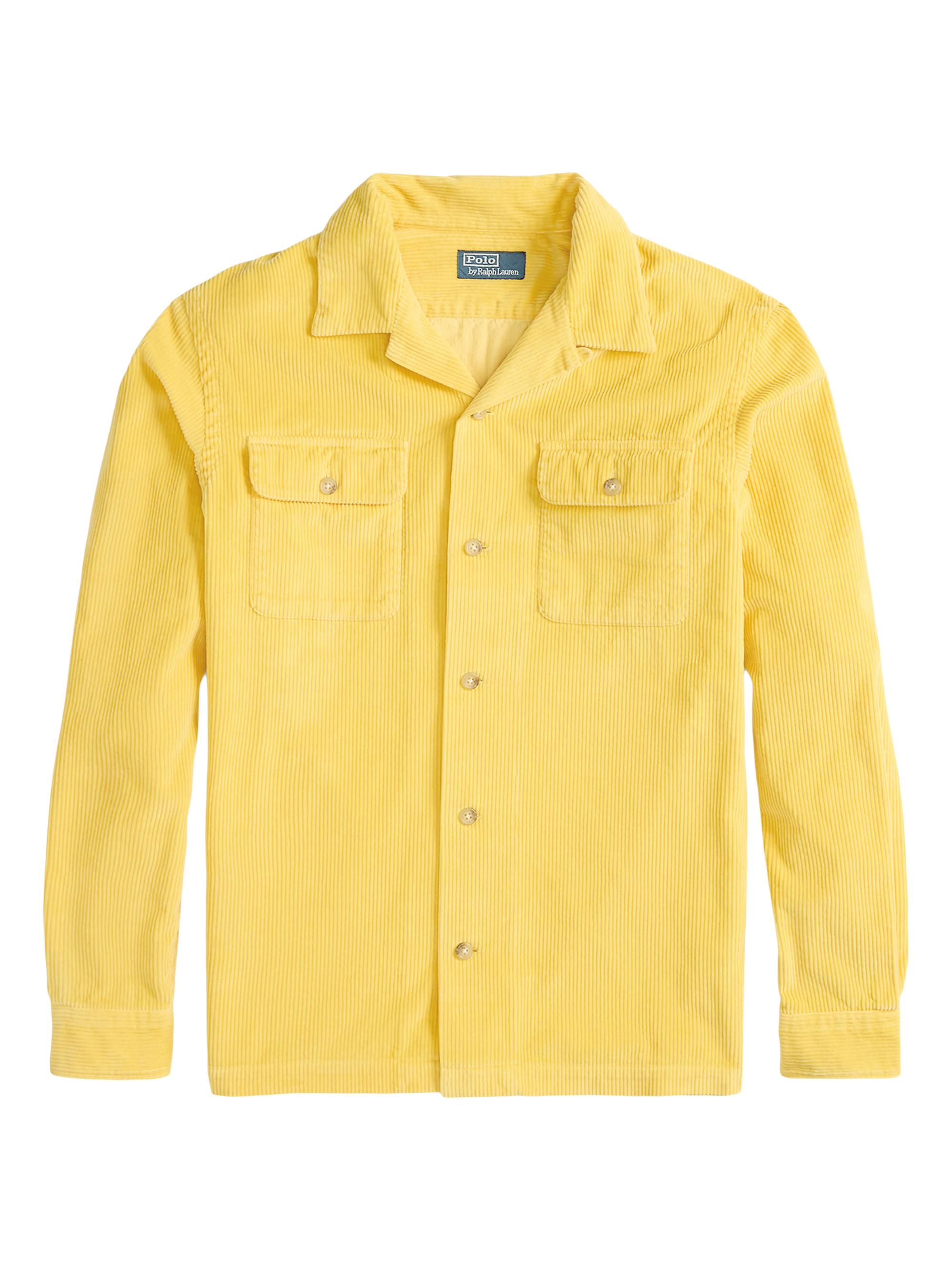Polo Ralph Lauren Men's Corduroy Button-Front Shirt - Beach Yellow