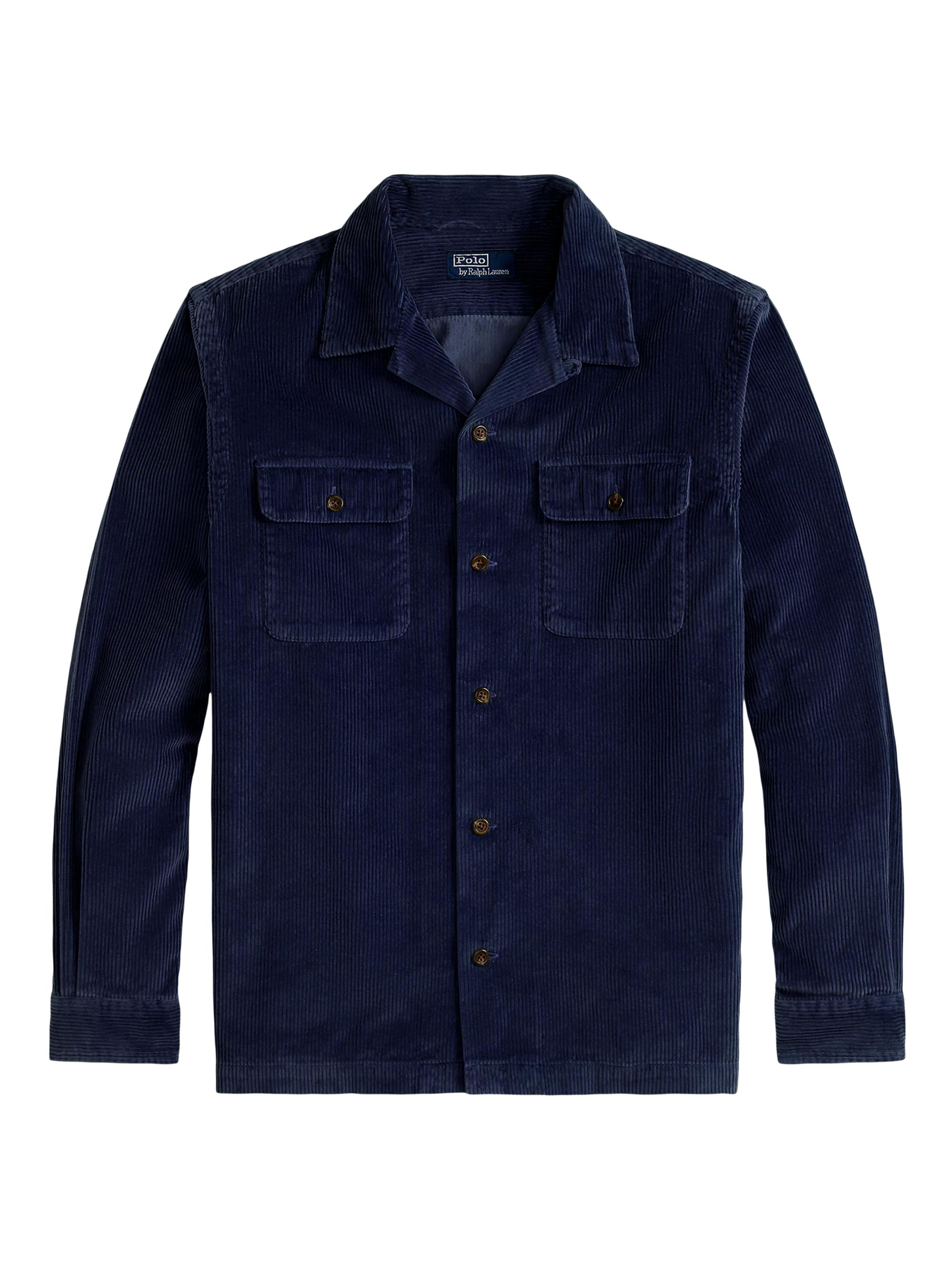 Polo Ralph Lauren Linen Notch Collar Button-Front Overshirt | Saks