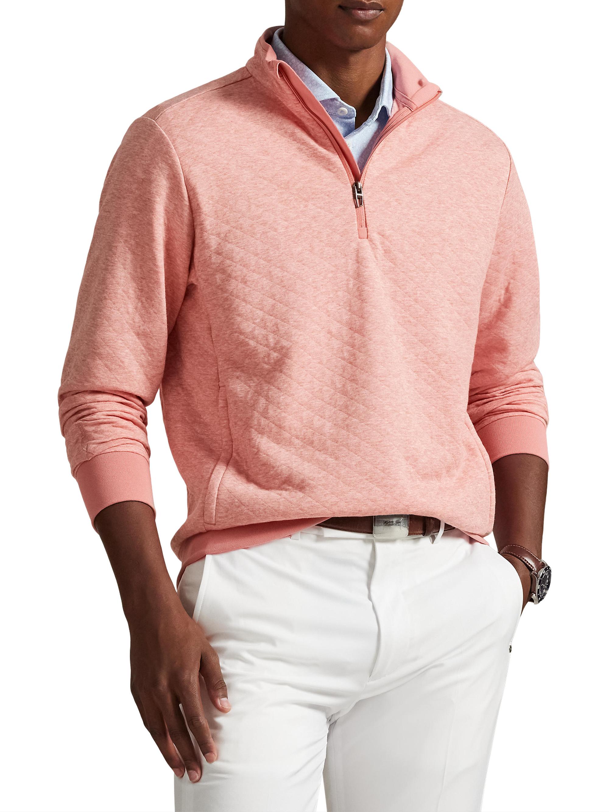 RLX Ralph Lauren Quilted Double-Knit Quarter-Zip Sweatshirt | Saks