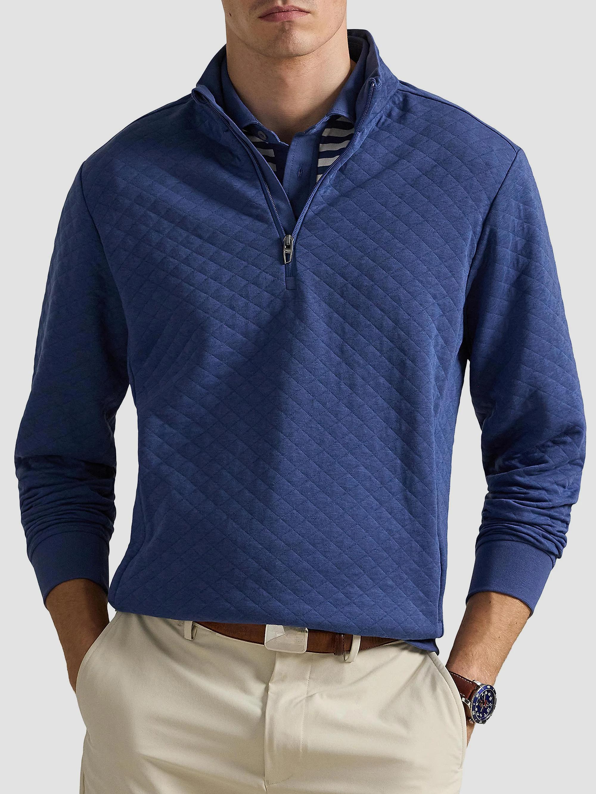 RLX Ralph Lauren Quilted Double-Knit Quarter-Zip Sweatshirt | Saks