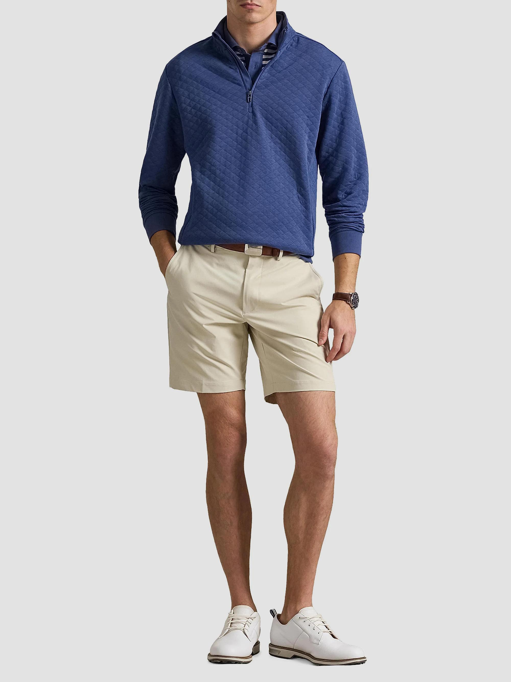 Polo Ralph Lauren Quilted Double-Knit Quarter-Zip Sweatshirt