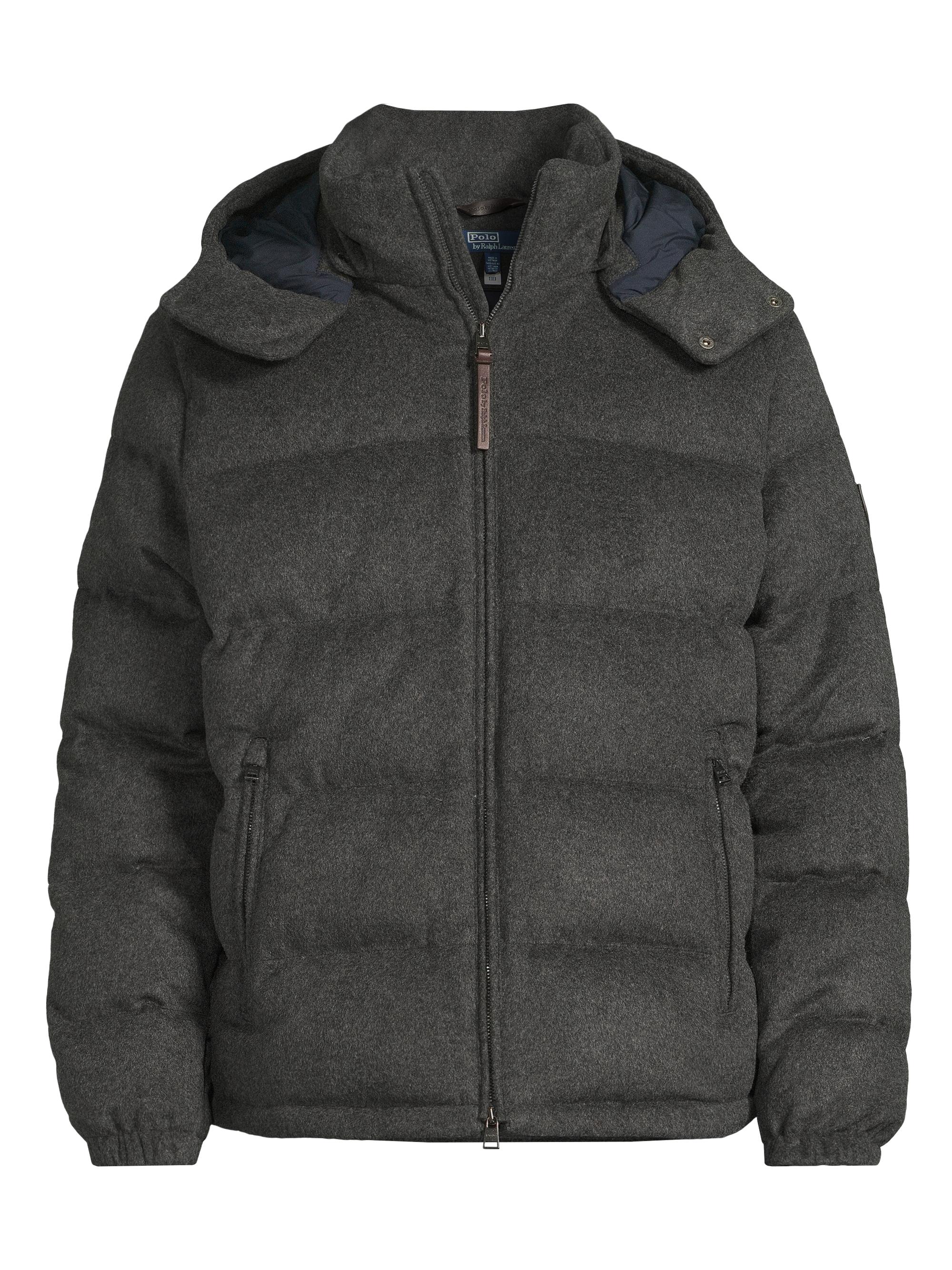 Polo Ralph Lauren Men's Brushed Wool-Blend Puffer Jacket - Fortress Grey Heather