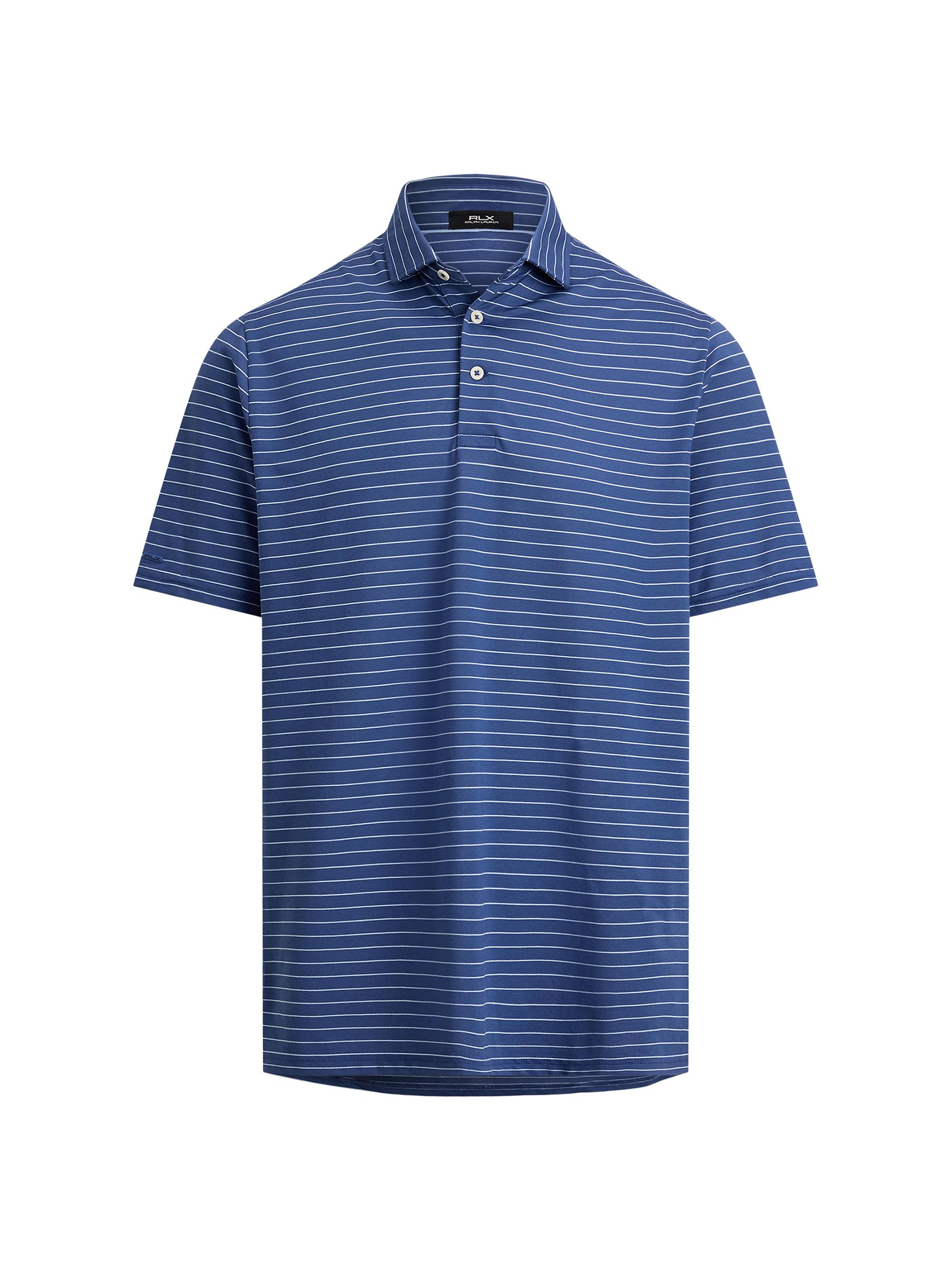 RLX Ralph Lauren Men's Tour Pique Polo Shirt - Old Royal Office Blue