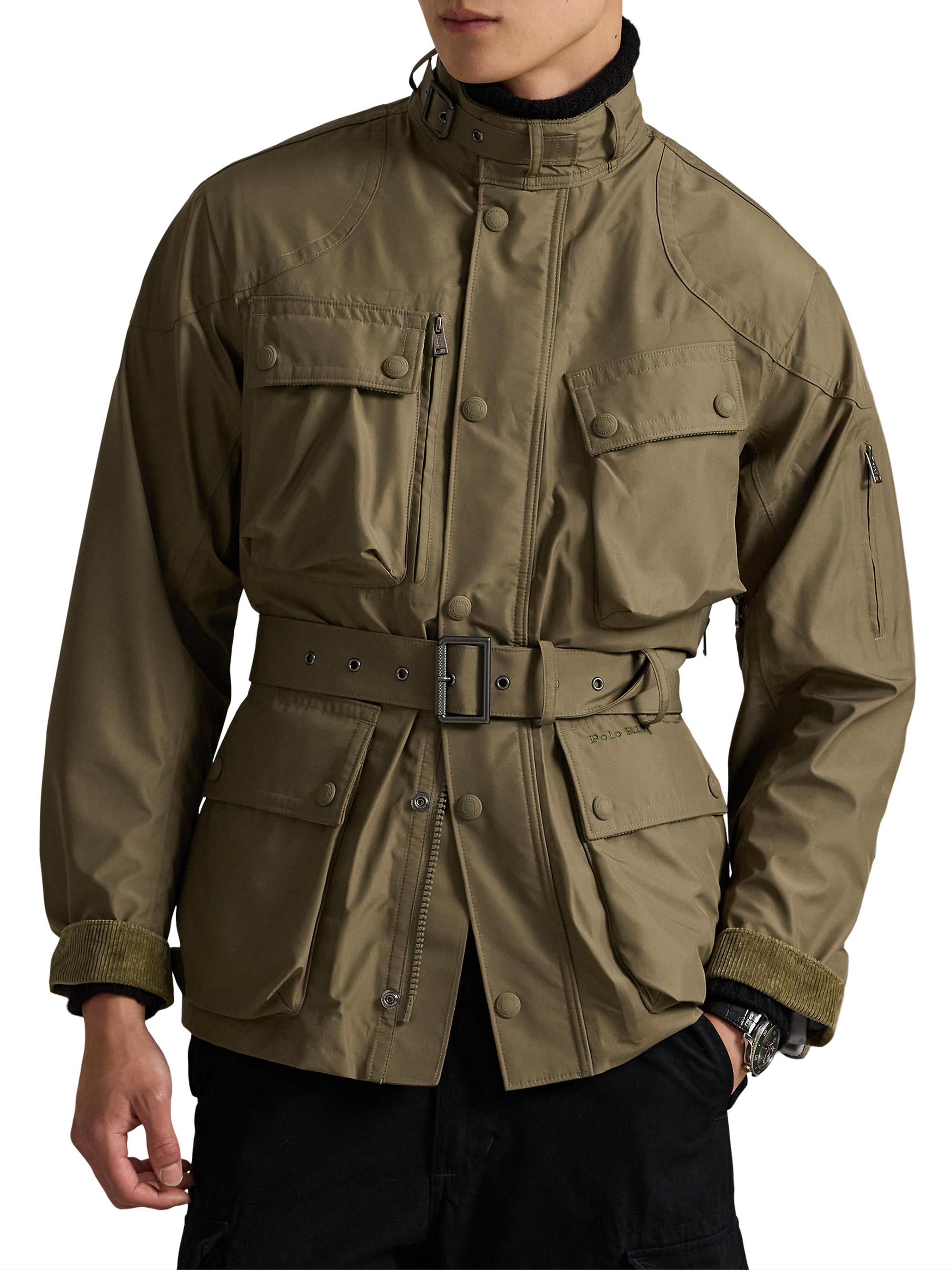 Polo Ralph Lauren Taffeta Belted Zip-Up Jacket | Saks Fifth Avenue