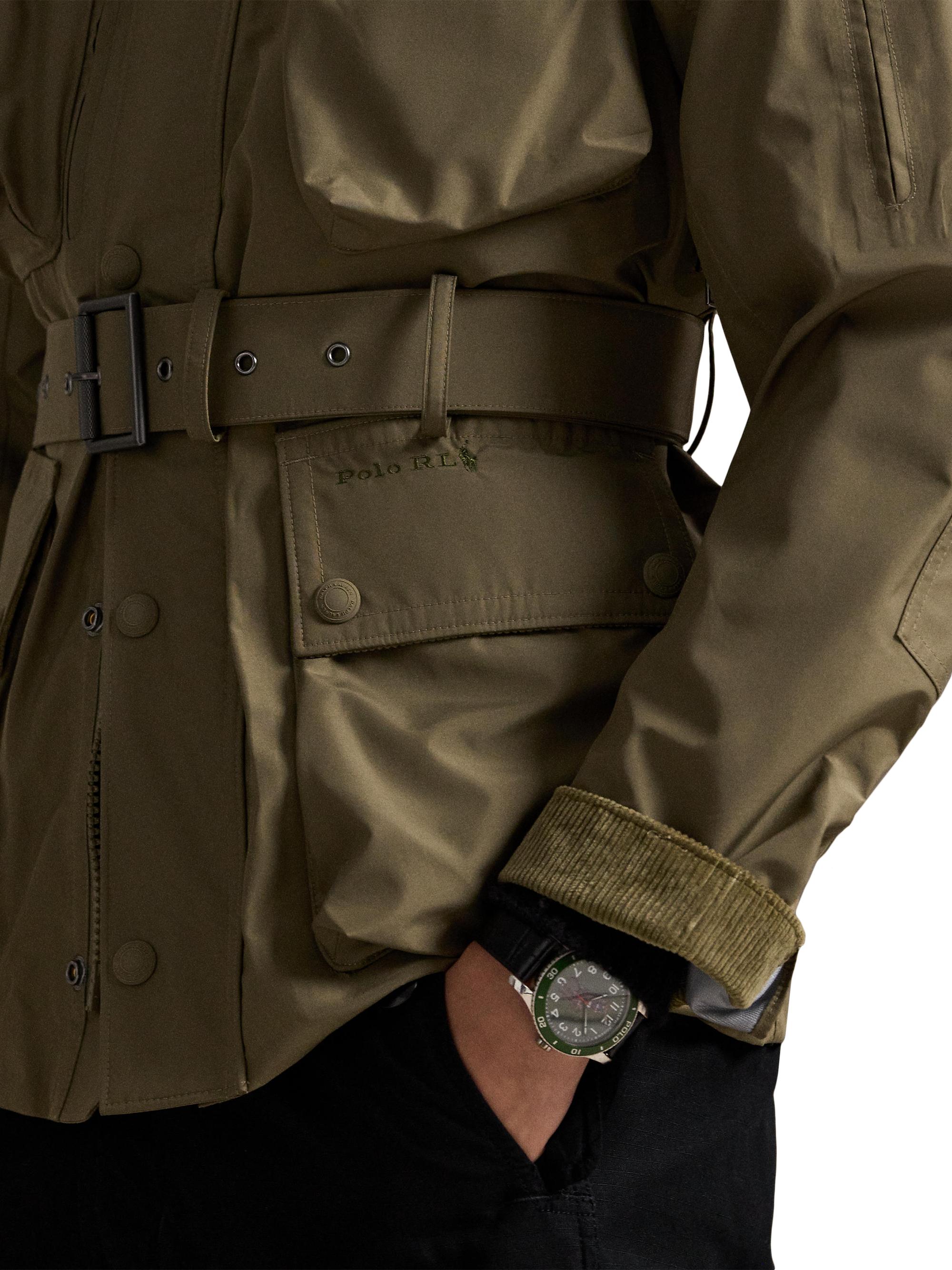 Polo Ralph Lauren Taffeta Belted Zip-Up Jacket | Saks Fifth Avenue