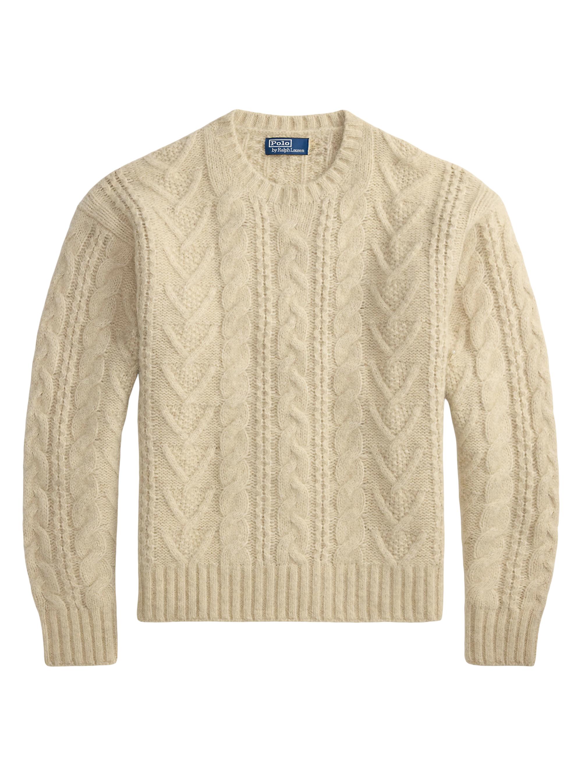 Polo Ralph Lauren Aran Wool-Blend Crewneck Sweater | Saks Fifth Avenue