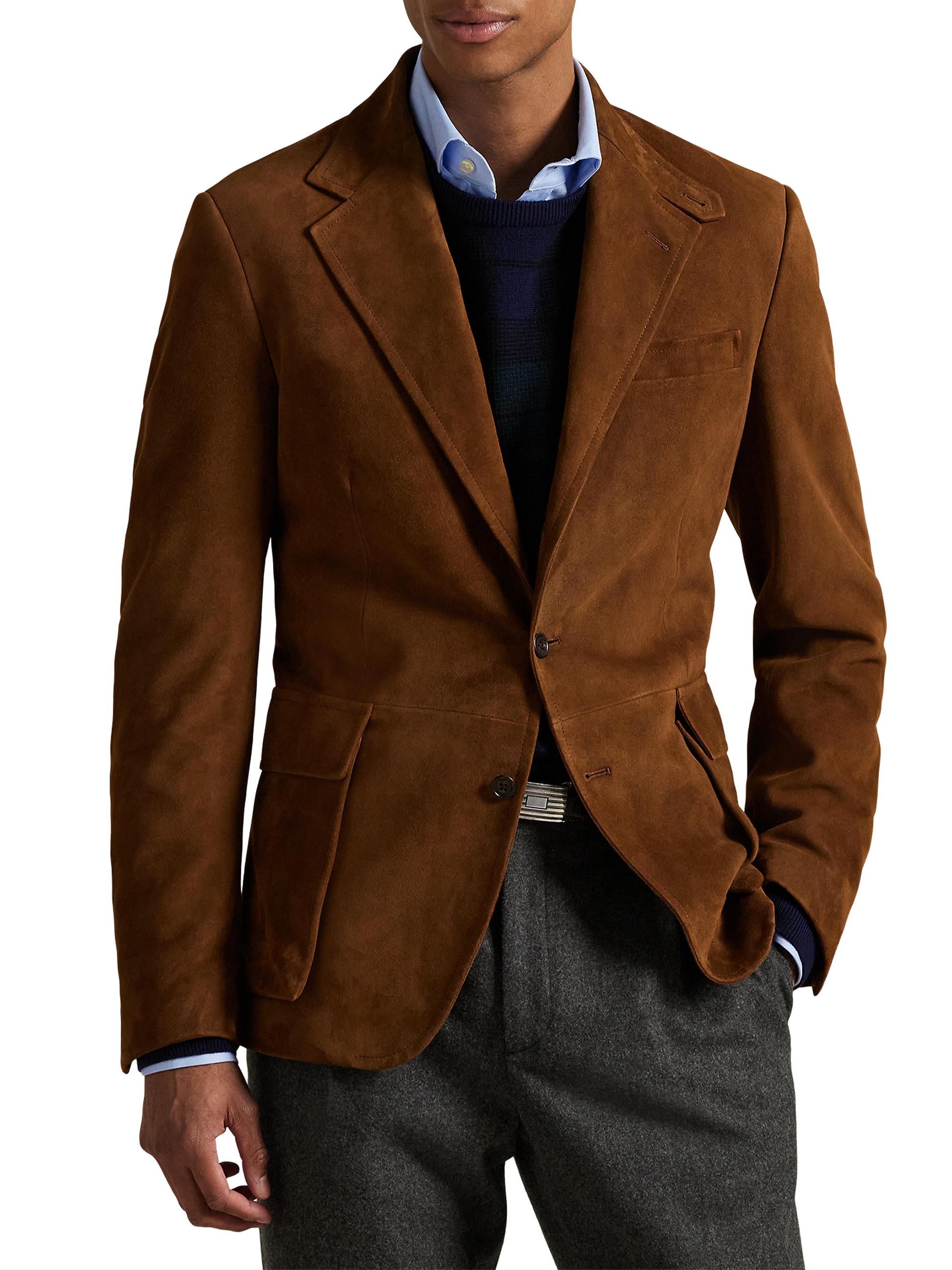Polo Ralph Lauren Suede Single-Breasted Sport Coat | Saks Fifth Avenue