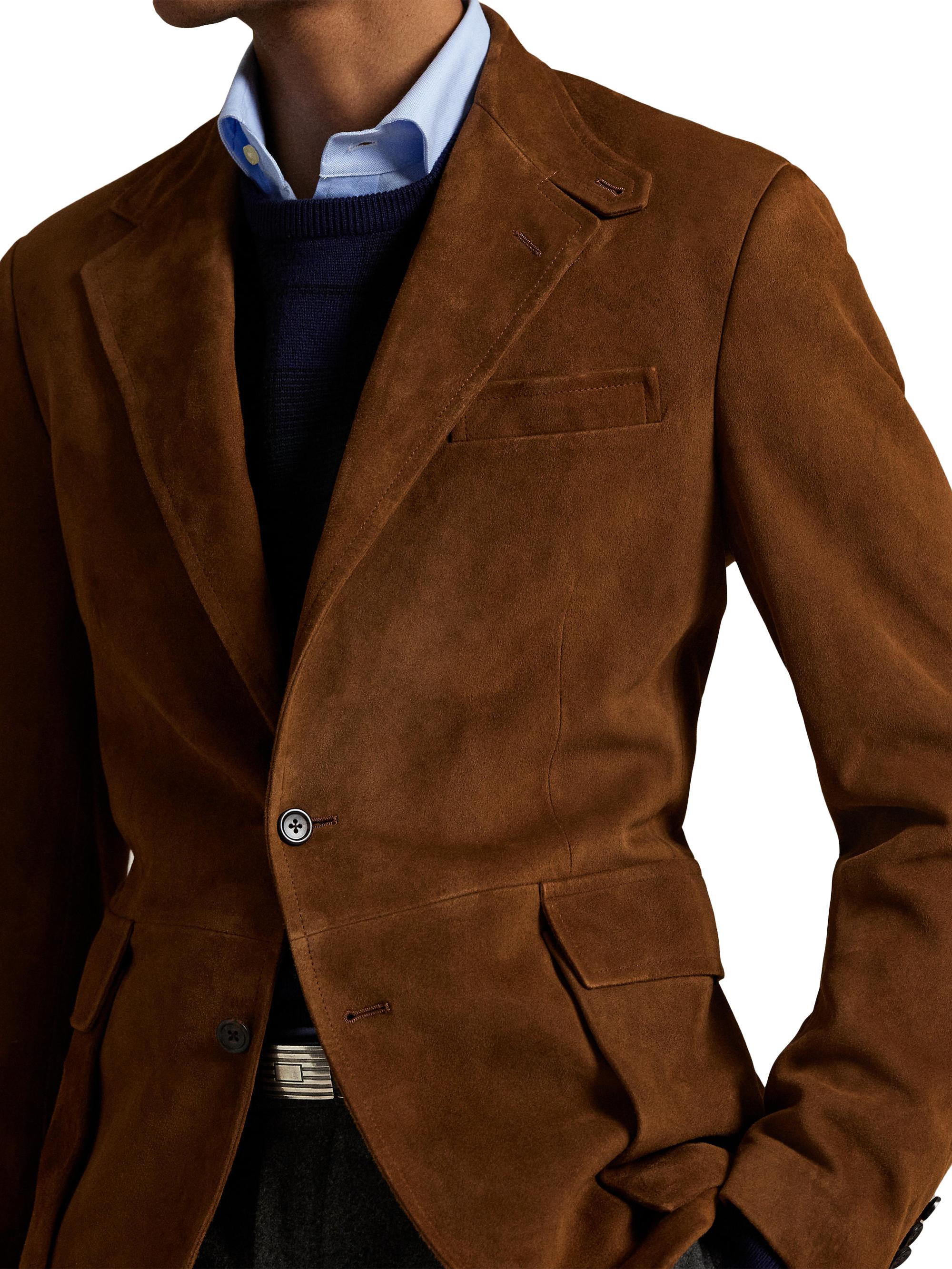 Polo Ralph Lauren Suede Single-Breasted Sport Coat | Saks Fifth Avenue
