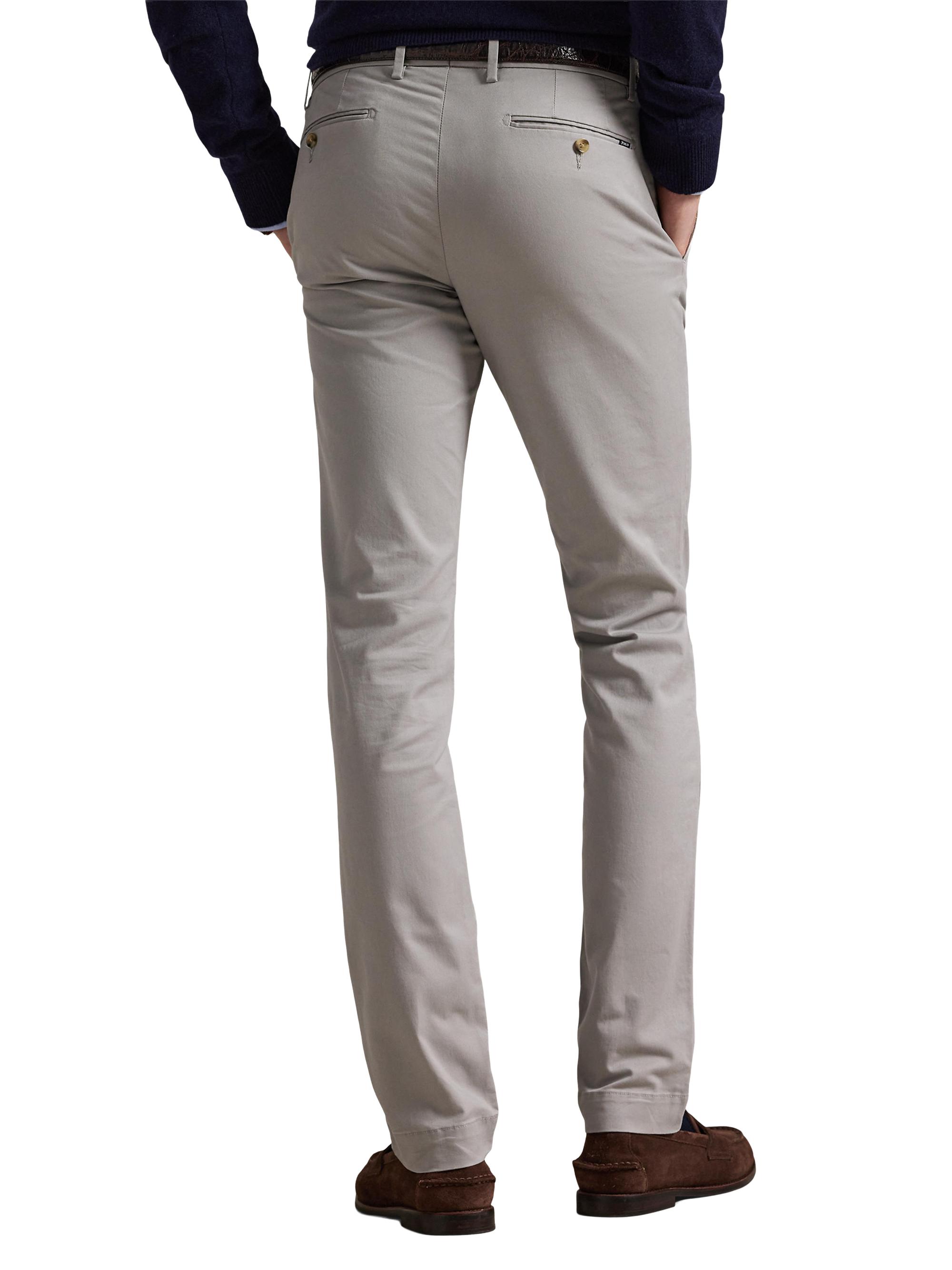 Stretch-Twill Mid-Rise Straight-Leg Pants