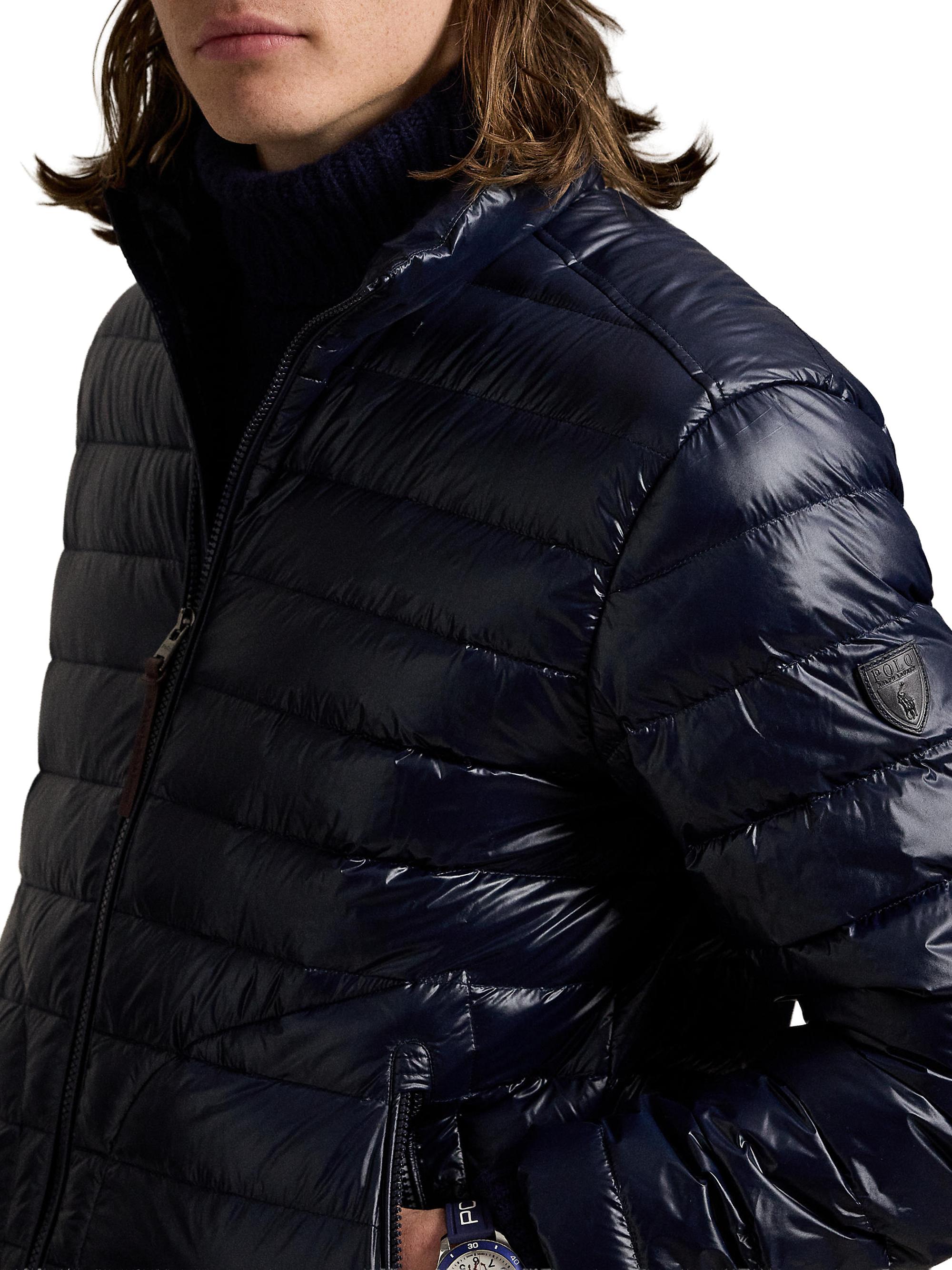 Polo Ralph Lauren Glossy Quilted Down Zip-Up Jacket | Saks Fifth