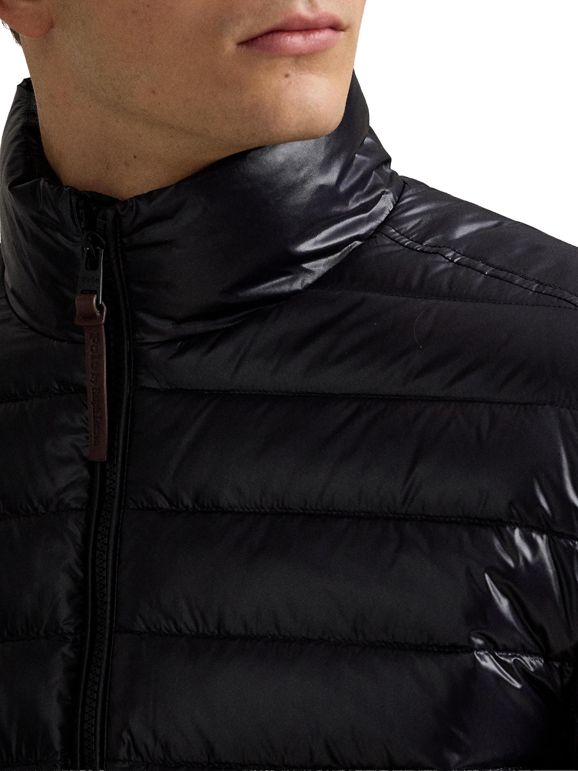 Polo Ralph Lauren Men's Glossy Quilted Down Zip-Up Jacket - Polo Black Glossy | Thumbnail 6