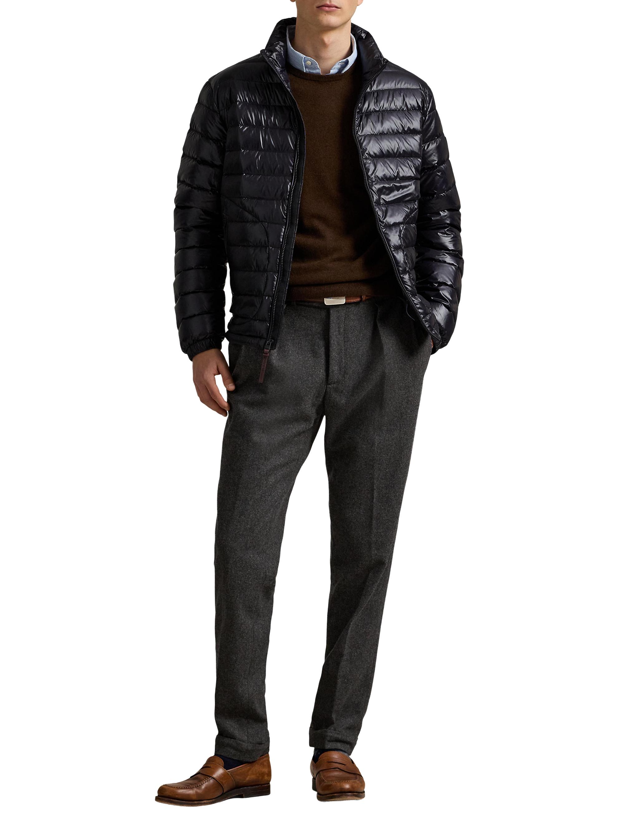 Polo Ralph Lauren Men's Glossy Quilted Down Zip-Up Jacket - Polo Black Glossy | Thumbnail 2