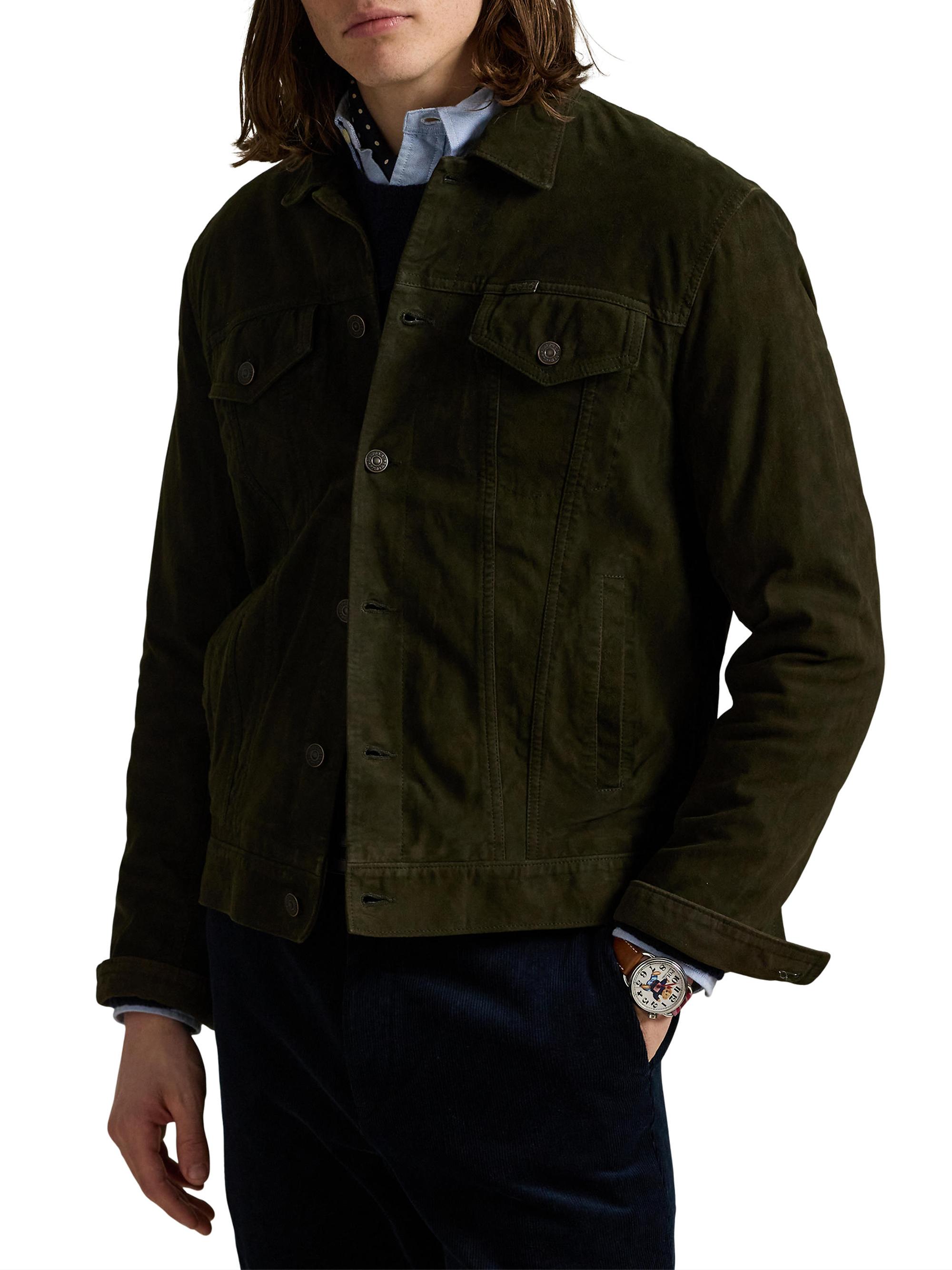 Polo Ralph Lauren Icon Suede Button-Down Trucker Jacket | Saks