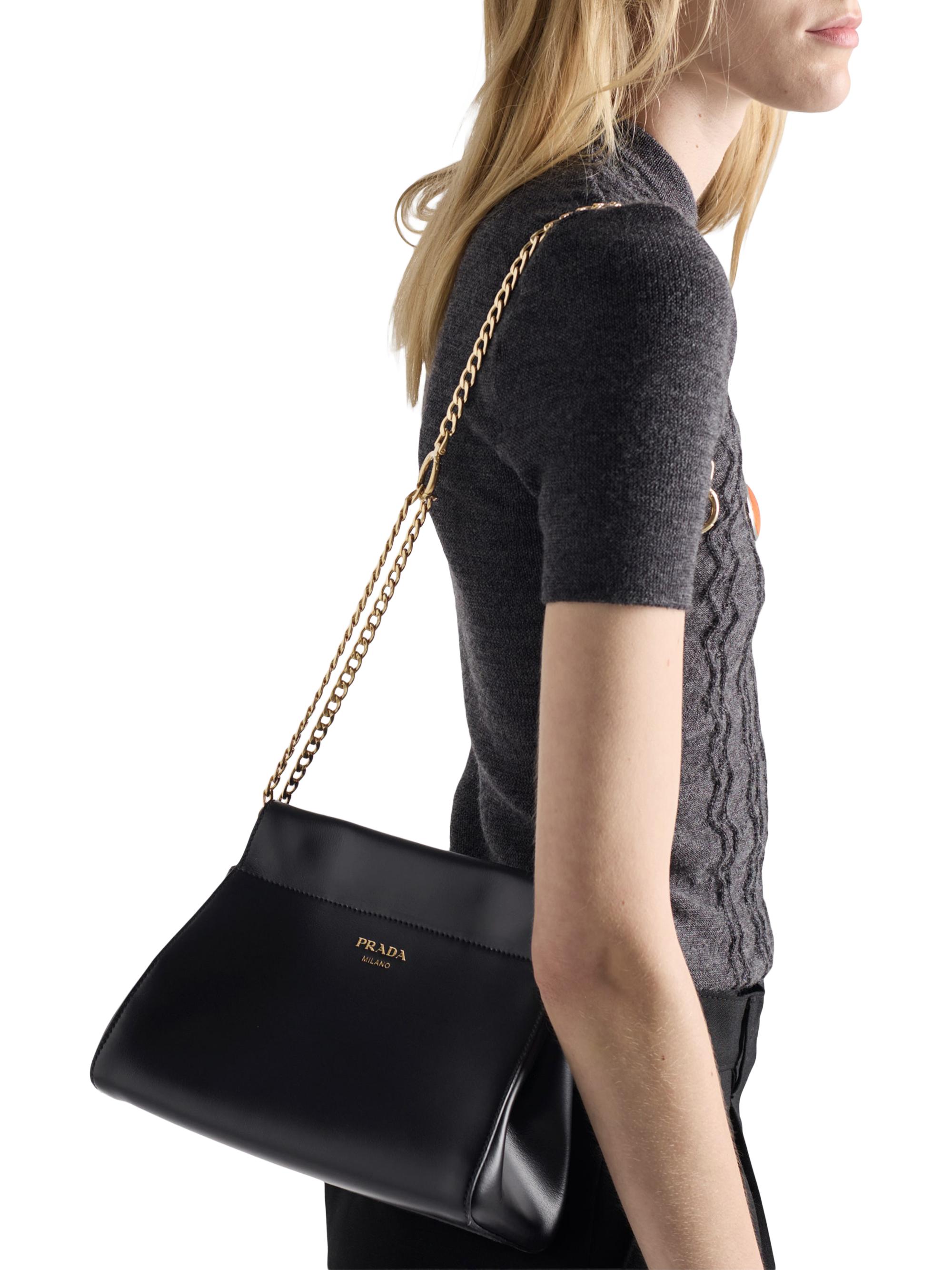 Prada Enchaîné Leather Shoulder Bag | Saks Fifth Avenue