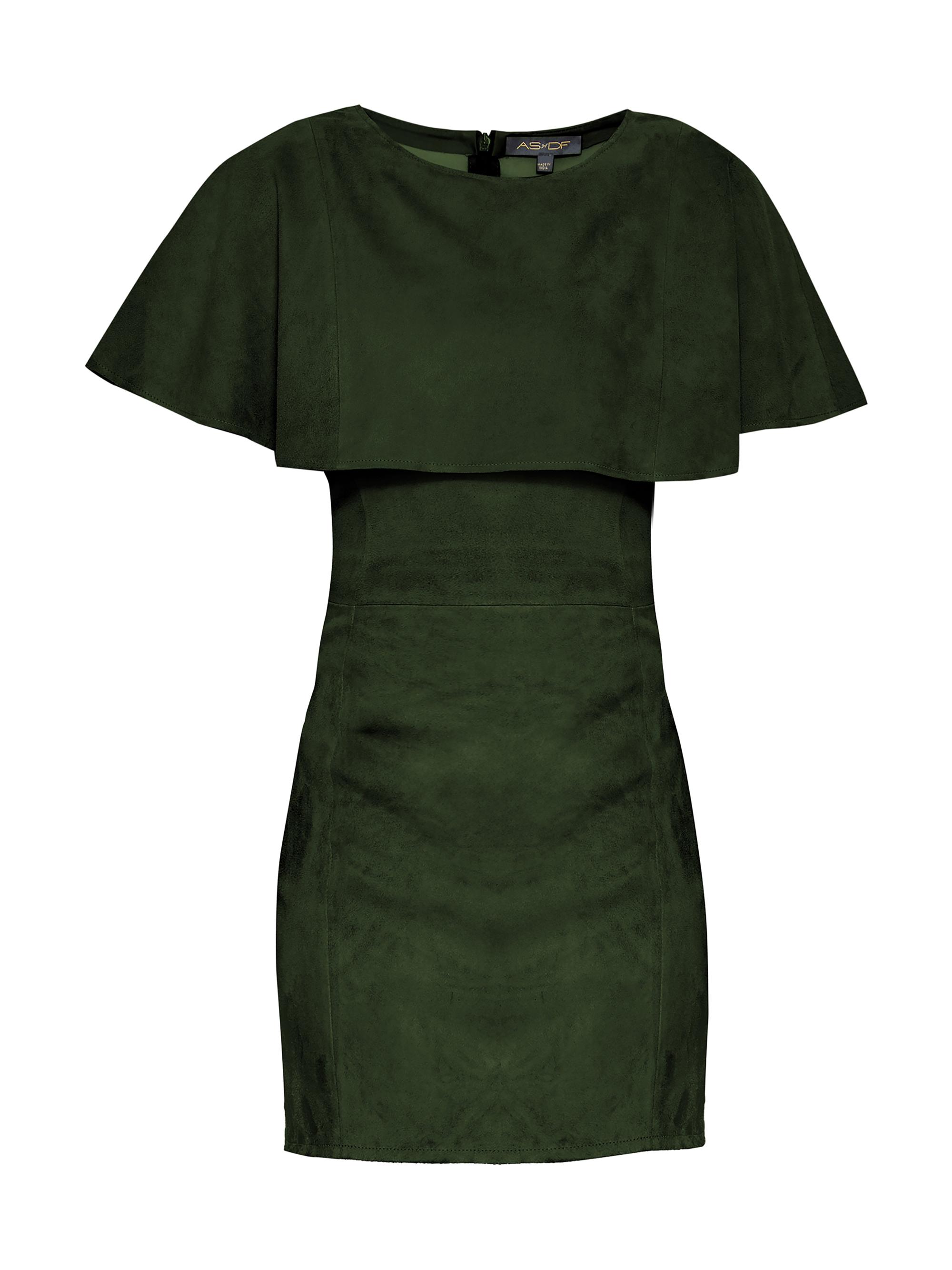 AS by DF Women's Selene Stretch Suede Dress - Military Green
