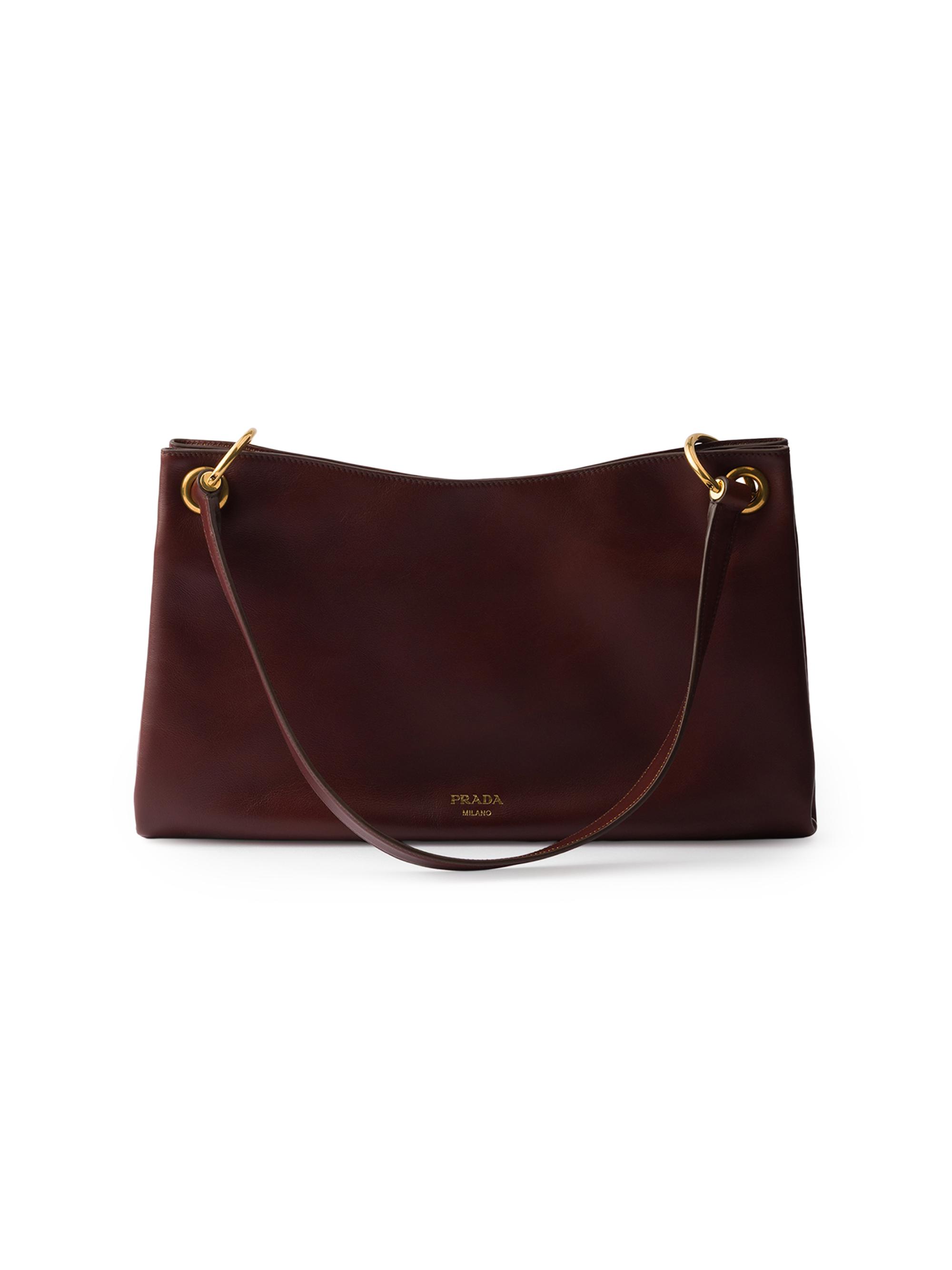 Prada Large Etude Leather Shoulder Bag | Saks Fifth Avenue