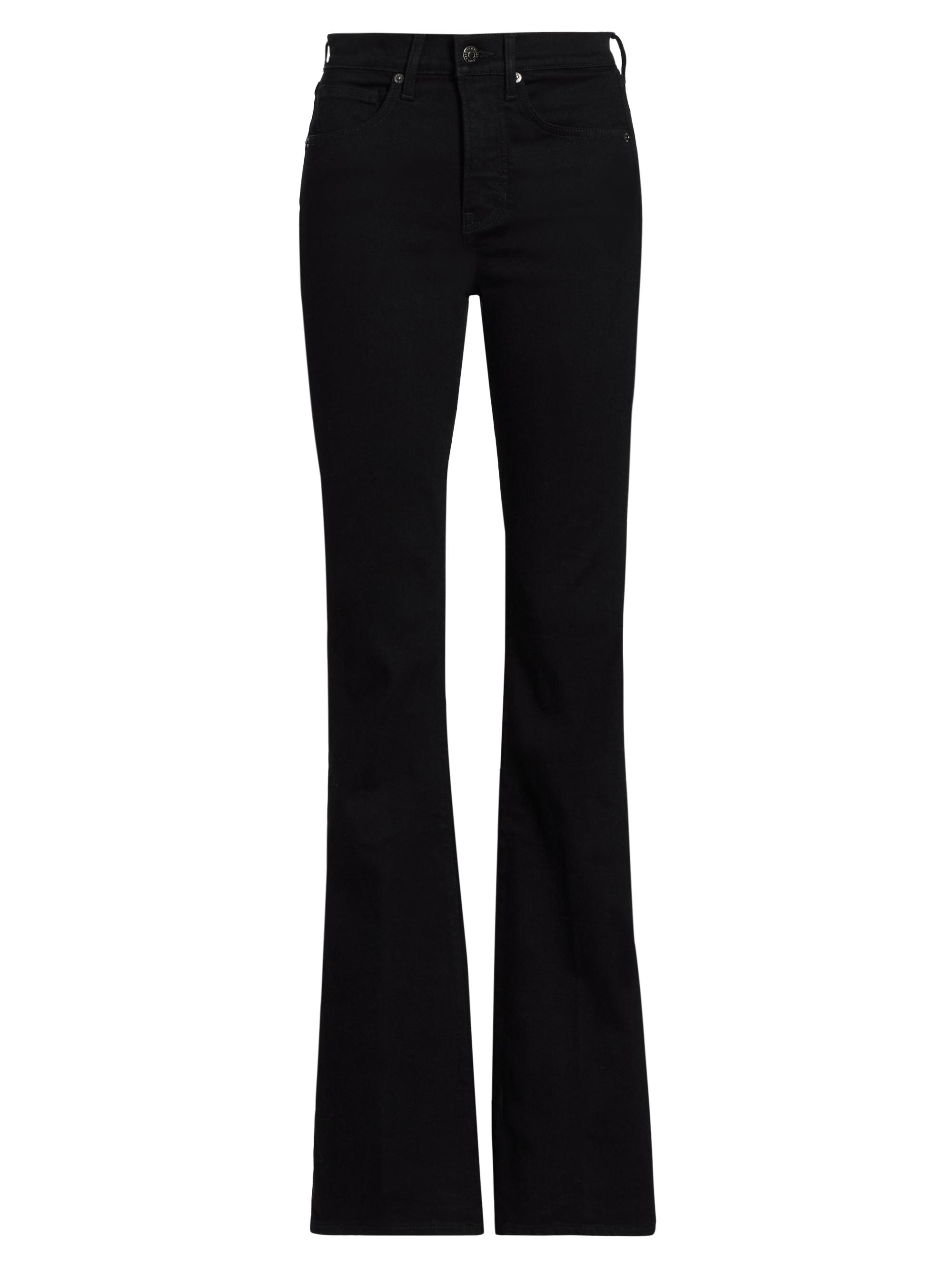 Veronica Beard Women's Beverly Slim-Fit High-Rise Flare Jeans - Onyx