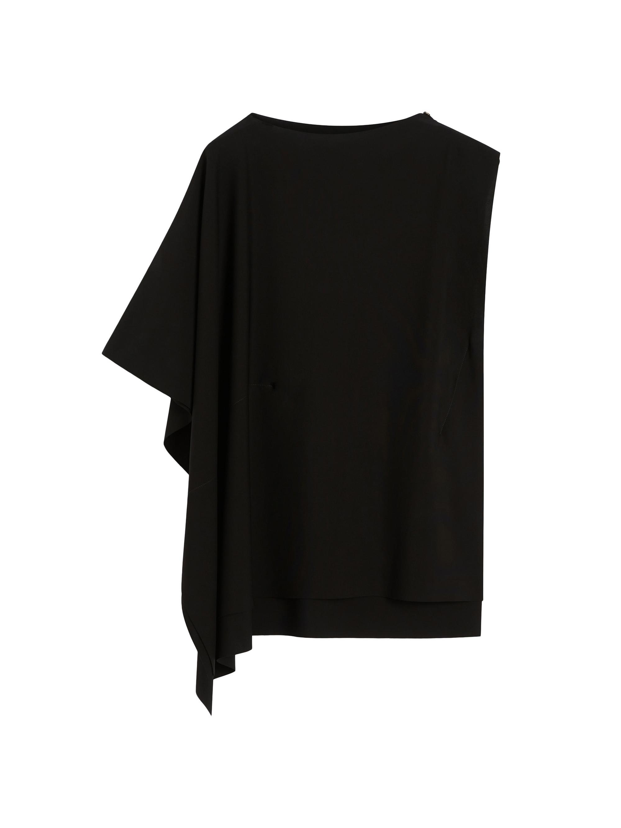 Sportmax Women's Asymmetric Jersey Top - Black