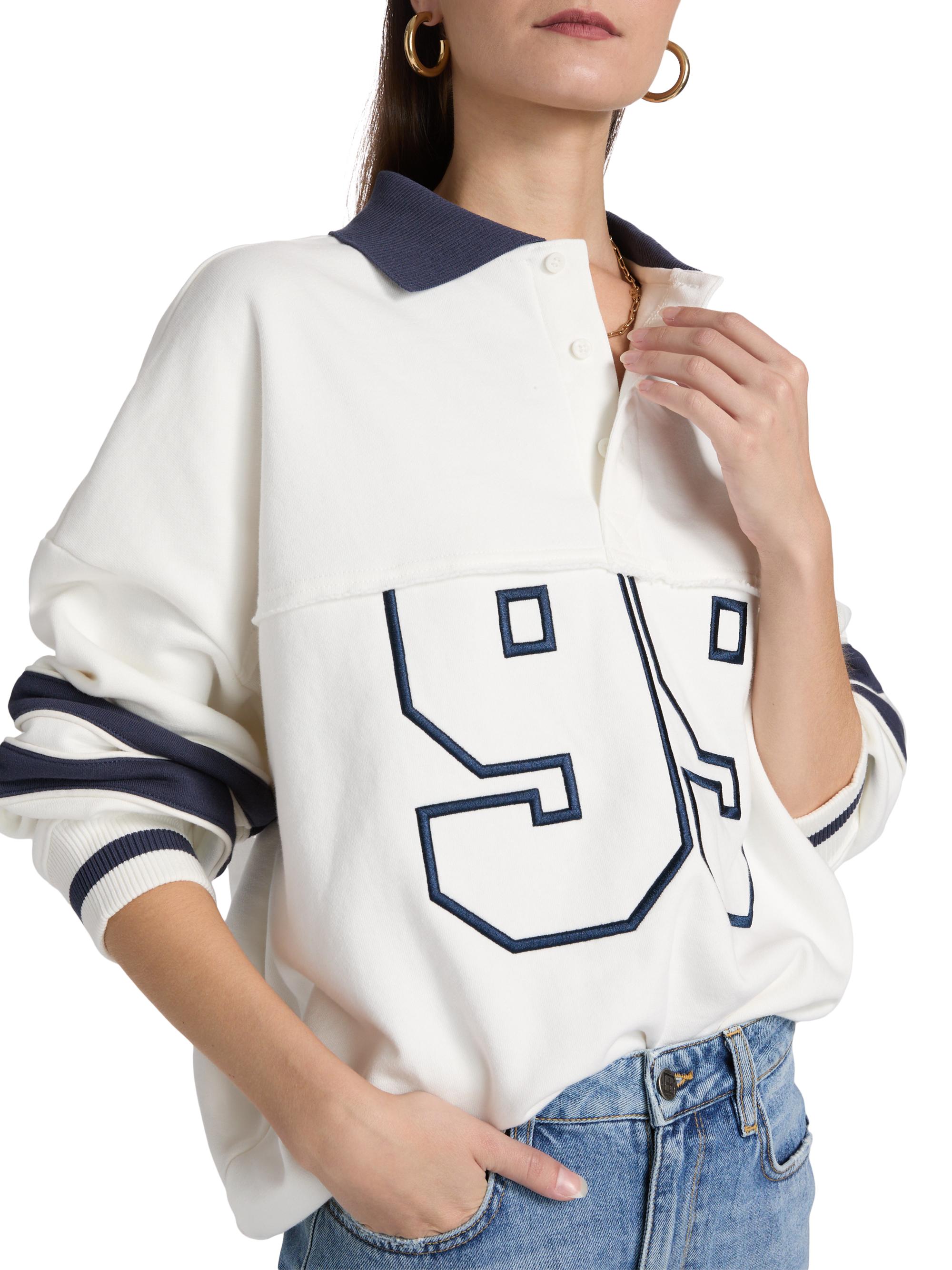 Ksubi Neo-Nostalgia 99 Boyfriend Polo Sweatshirt | Saks Fifth Avenue