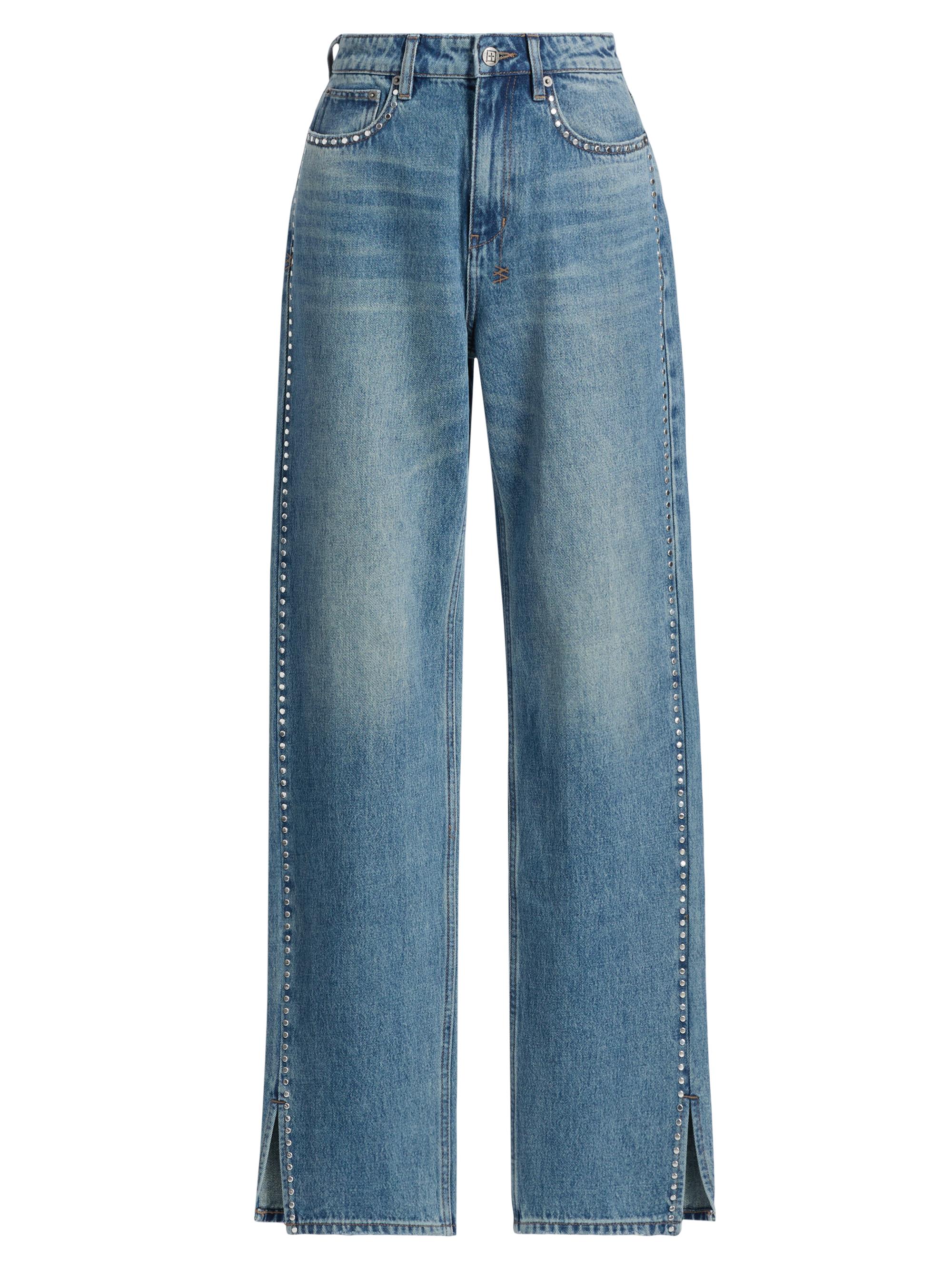 Valentino Garavani Embroidered Denim Pants | Saks Fifth Avenue