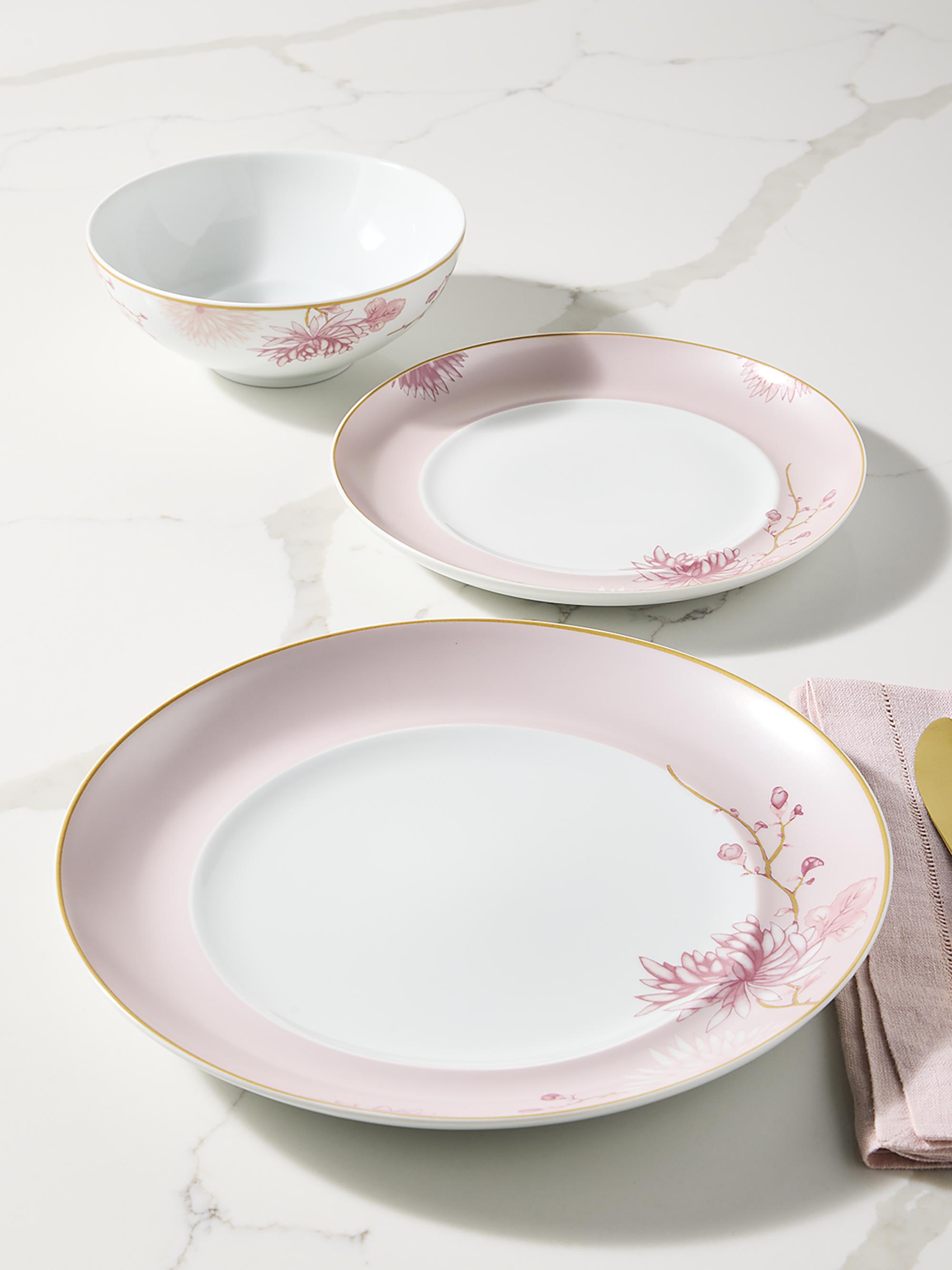Aera Laura 12-Piece Dinnerware Set - Pink