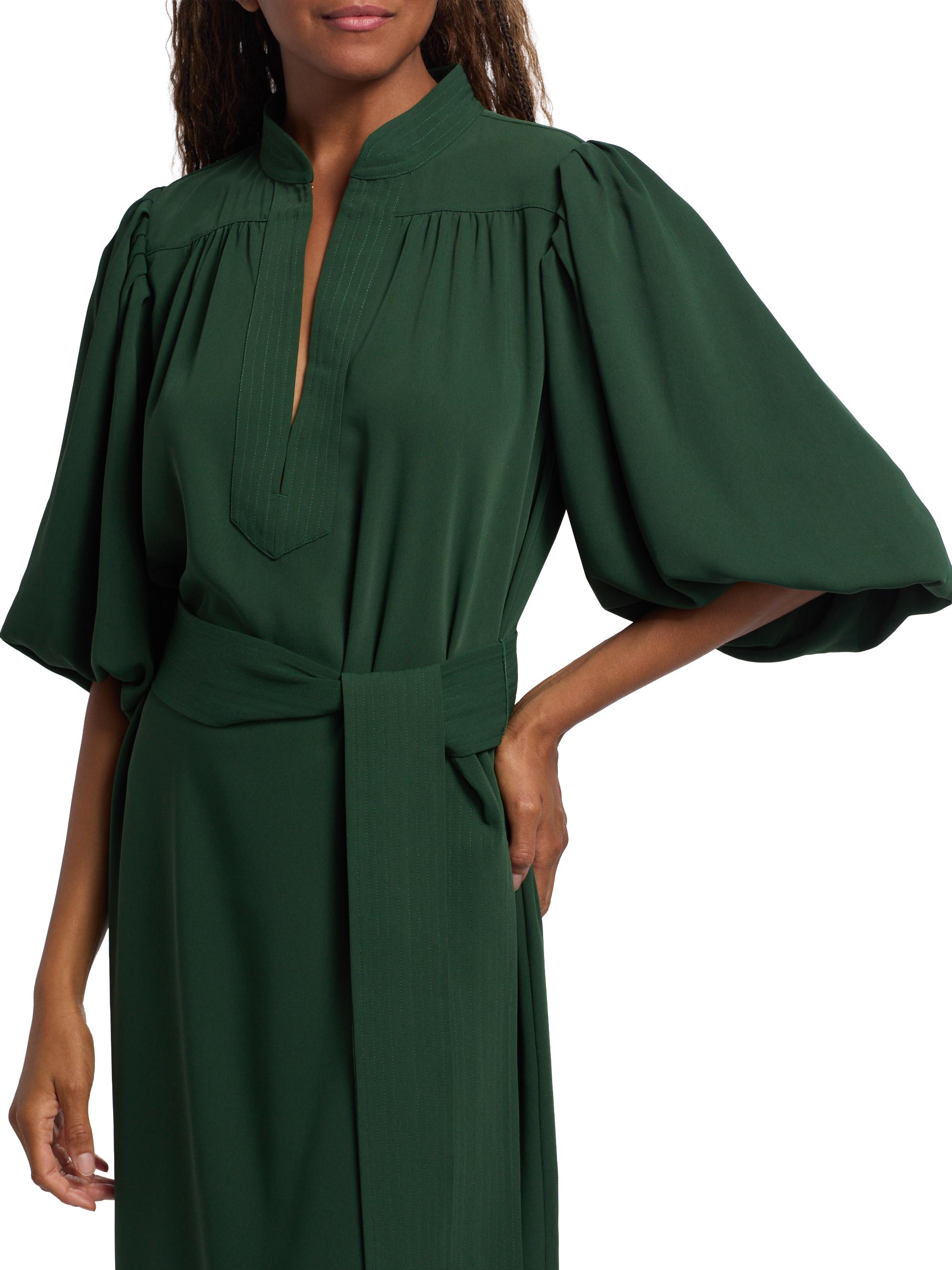 danny midi dress green Boden Women's Zinnia Tie Ponte Midi Dress in Green main image 0