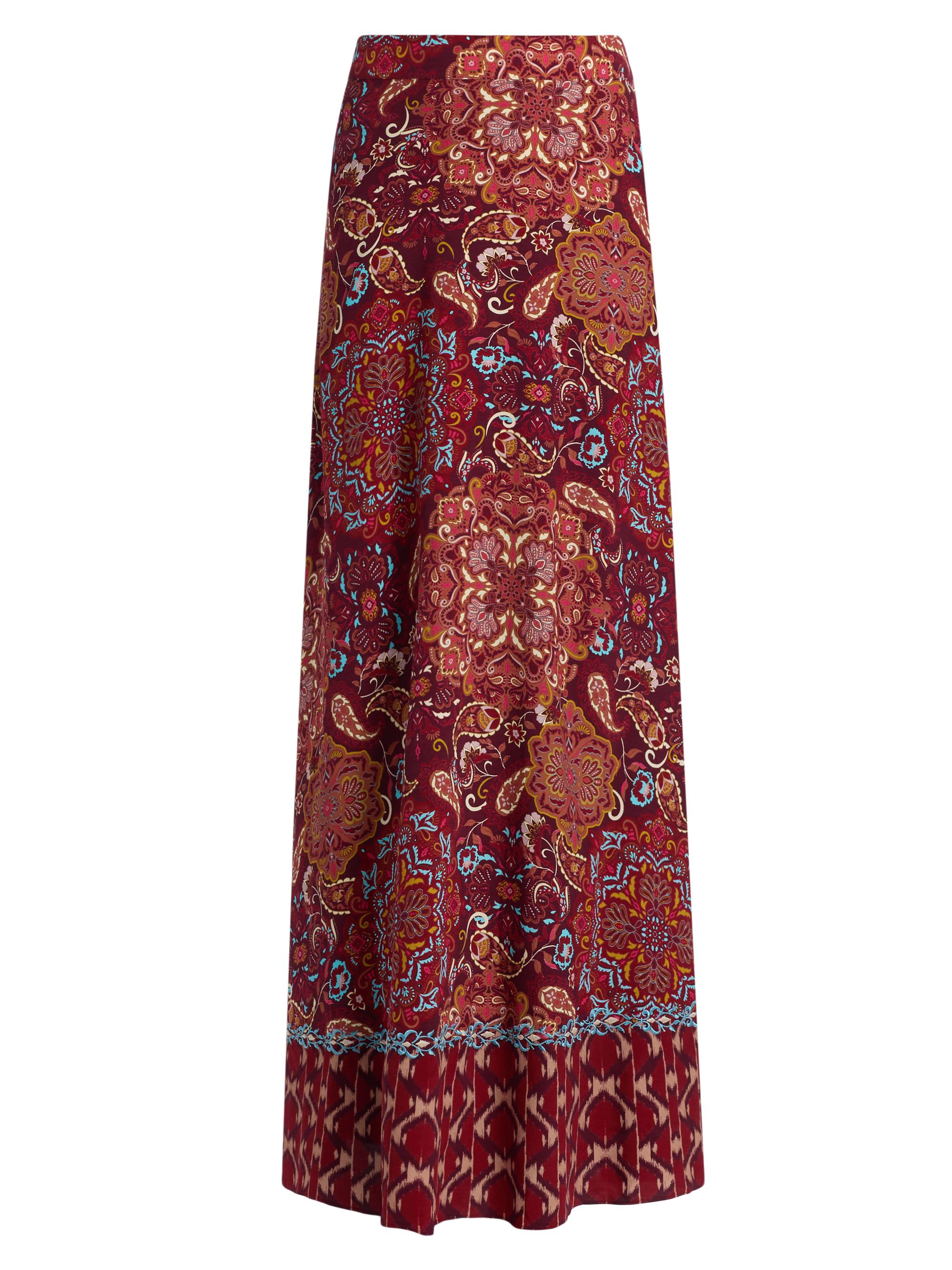Figue Women's Raelynn Maxi Skirt - Kaleidoscope Paisley Red