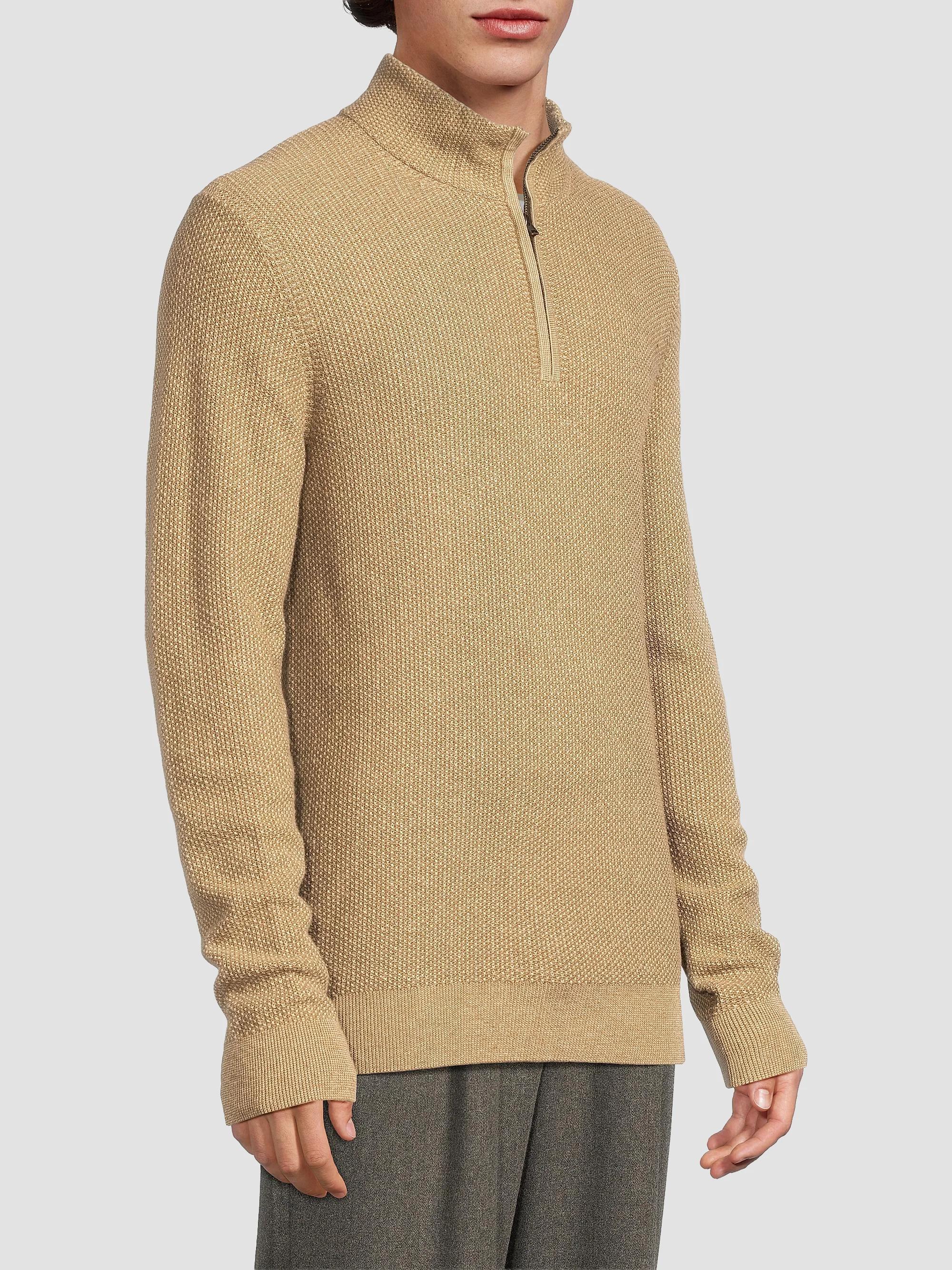 Vince Geo-Jacquard Quarter-Zip Sweater | Saks Fifth Avenue