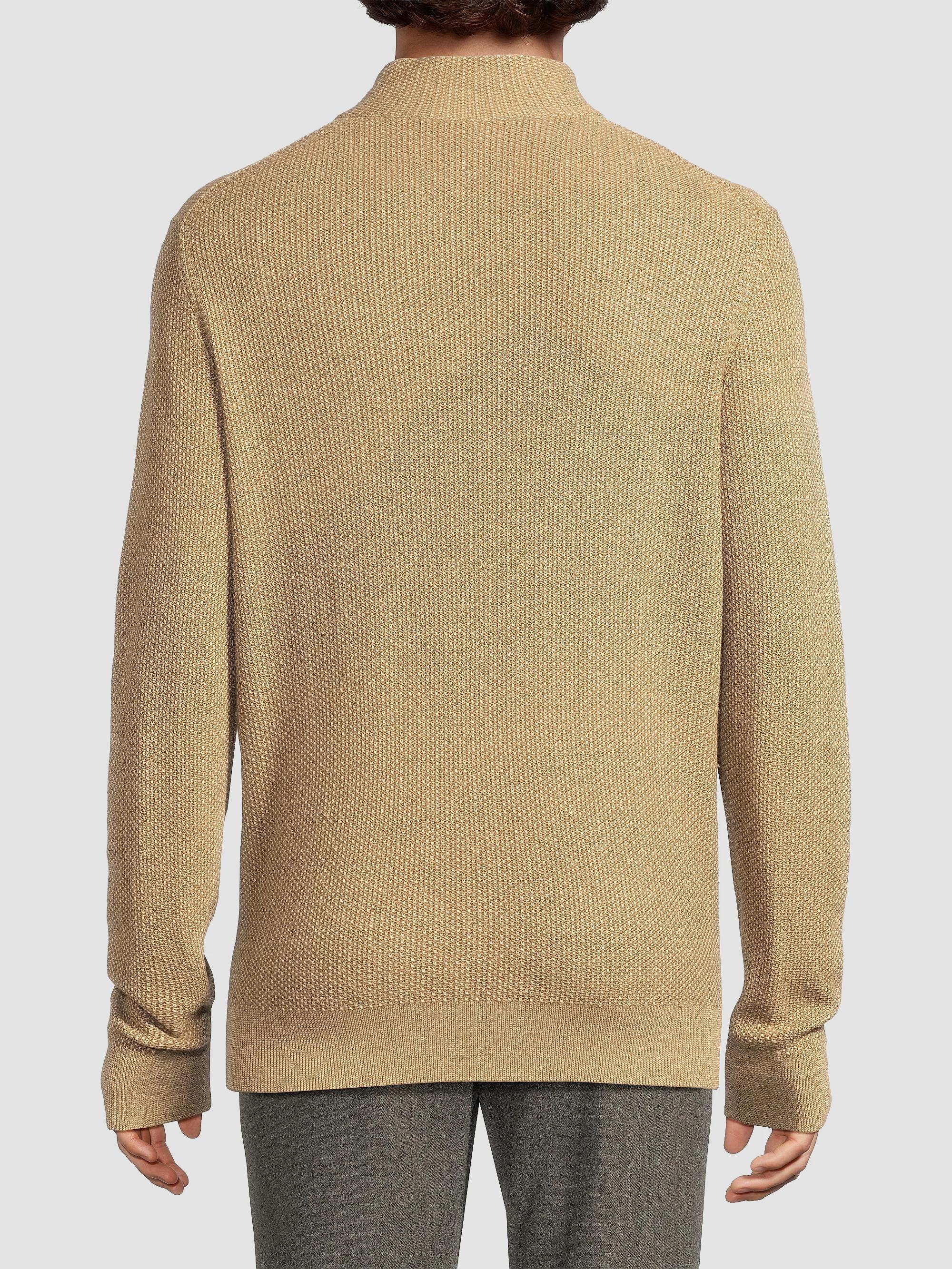 Vince Geo-Jacquard Quarter-Zip Sweater | Saks Fifth Avenue