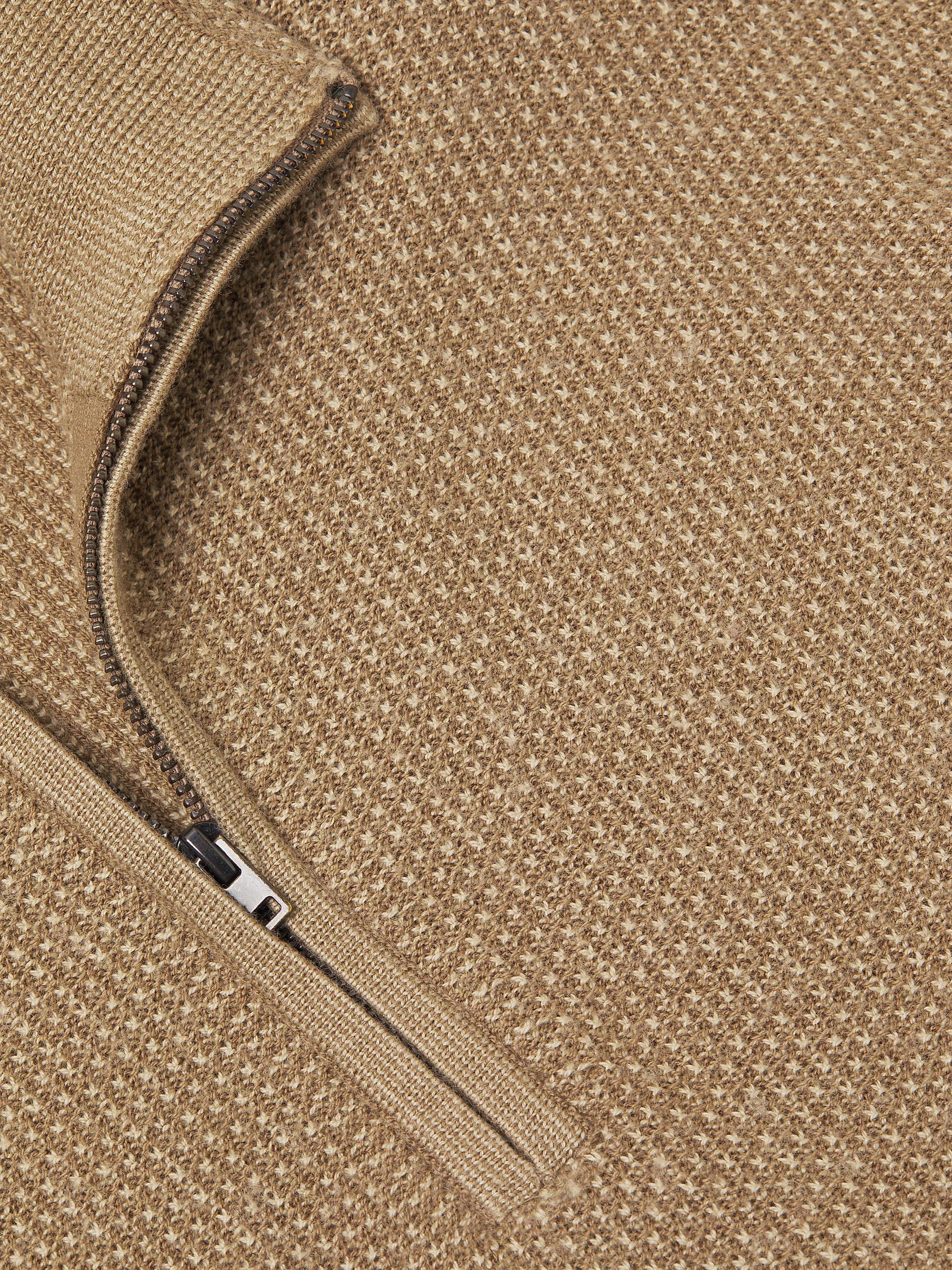 Vince Geo-Jacquard Quarter-Zip Sweater | Saks Fifth Avenue