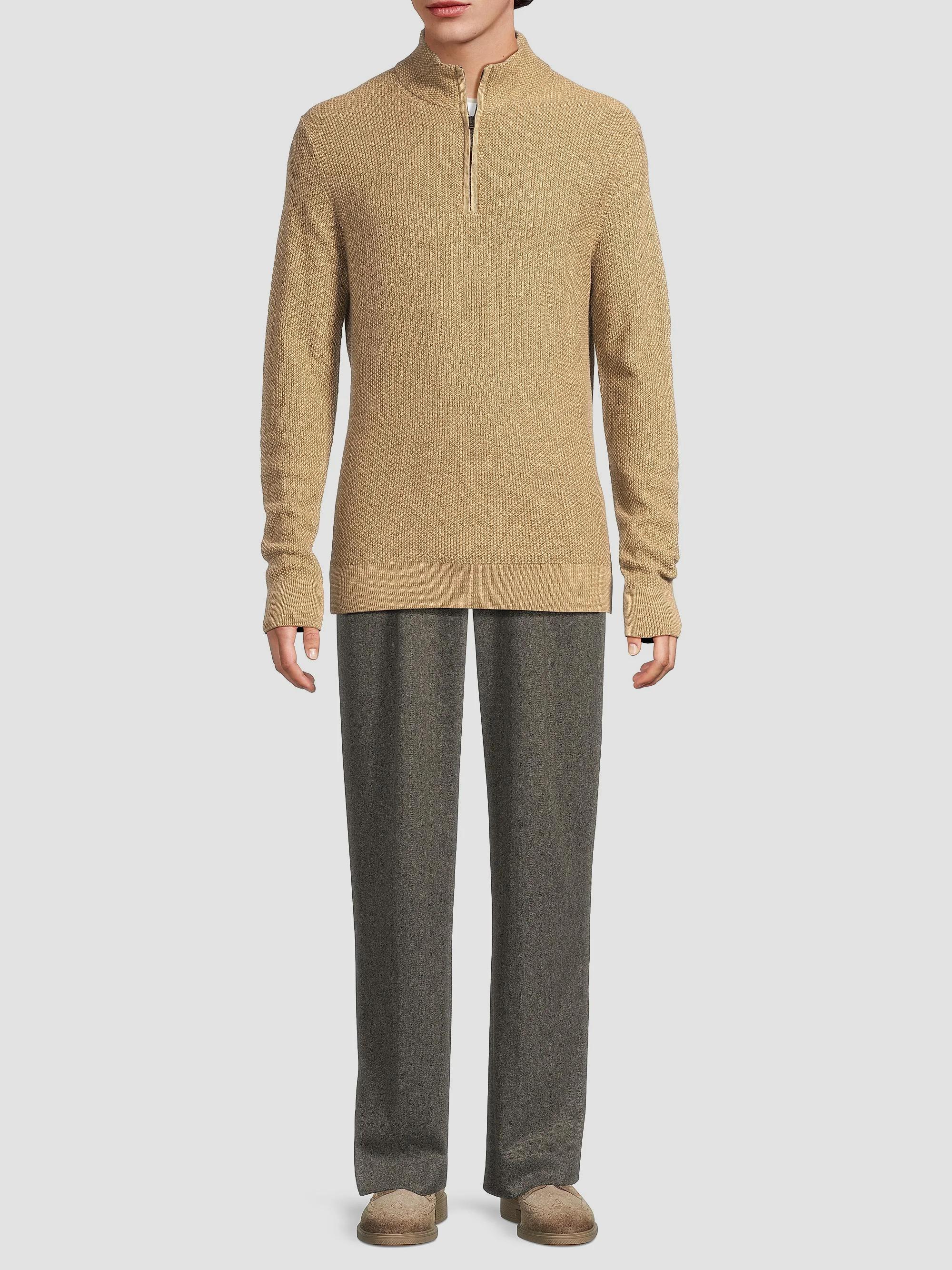 Vince Geo-Jacquard Quarter-Zip Sweater | Saks Fifth Avenue
