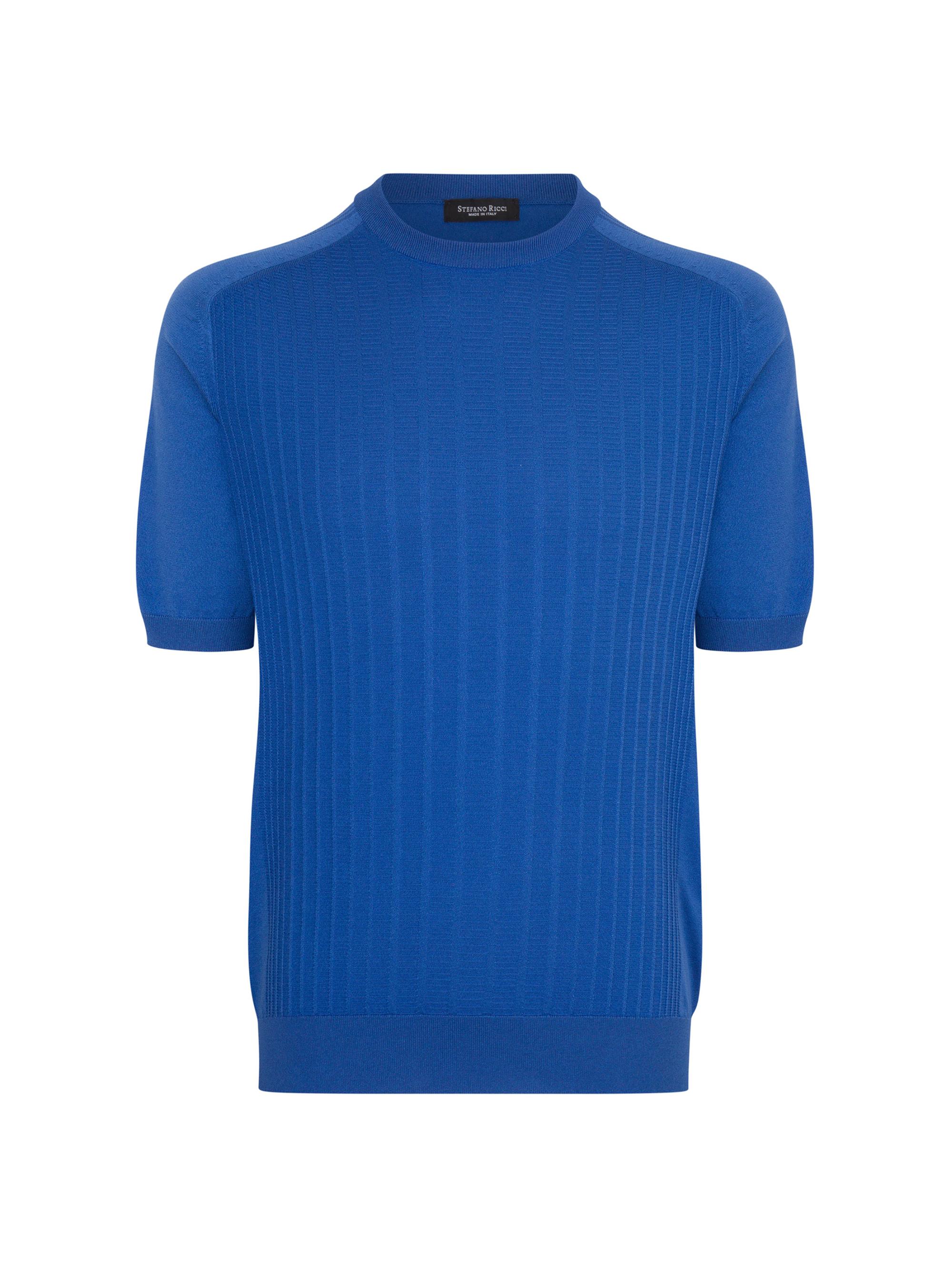 Stefano Ricci Men's Silk and Cotton Superior Crewneck Sweater - Blue