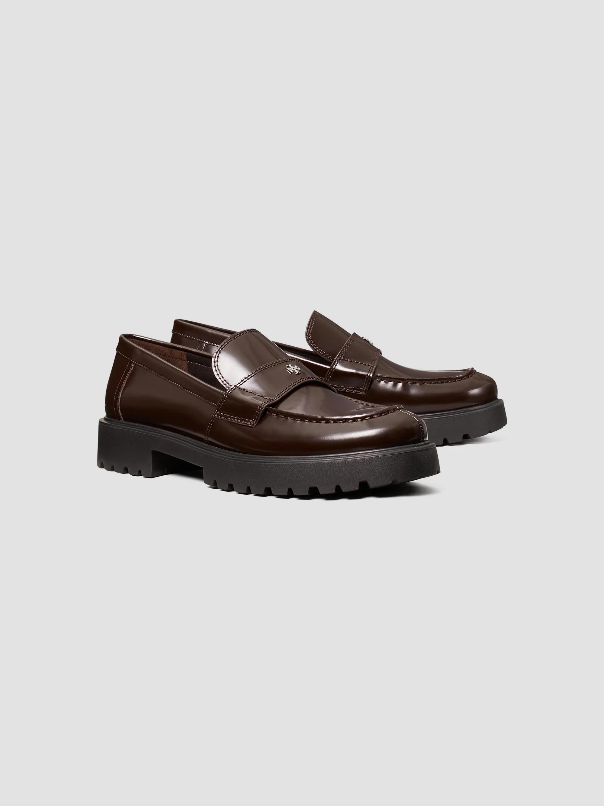 Tory Burch Men\'s Dark Brown Leather Loafers with Gold Studs Tory Burch Size 36.5 Brown Leather Loafers & Moccasins Tory  main image 2