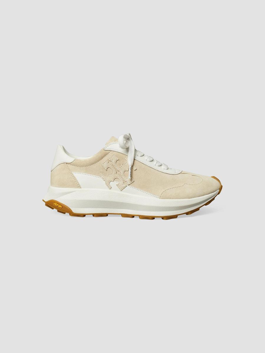 Tory Burch Logo Suede Trainer Sneakers | Saks Fifth Avenue