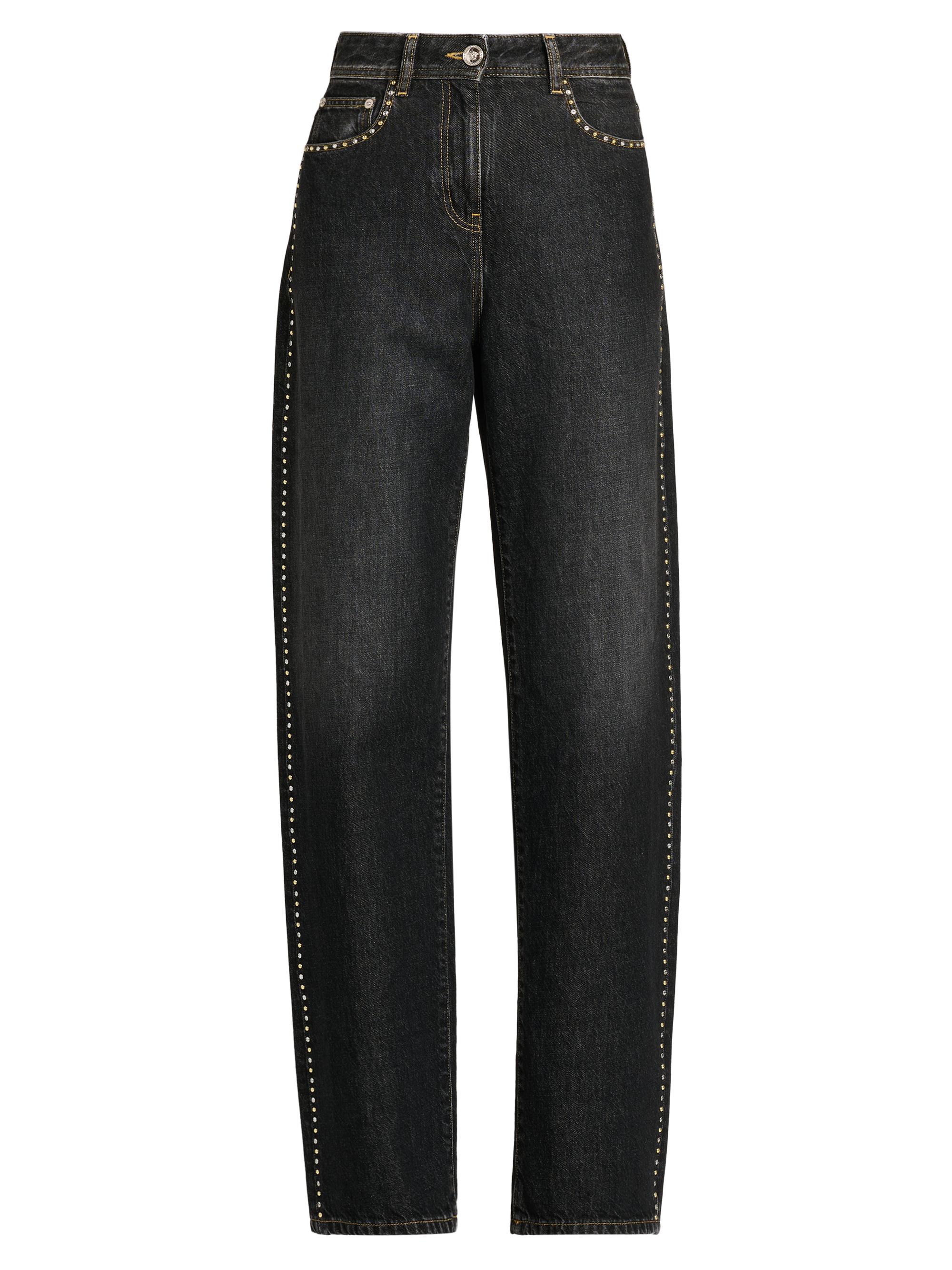 Saint Laurent V-Waist Long Baggy Jeans | Saks Fifth Avenue