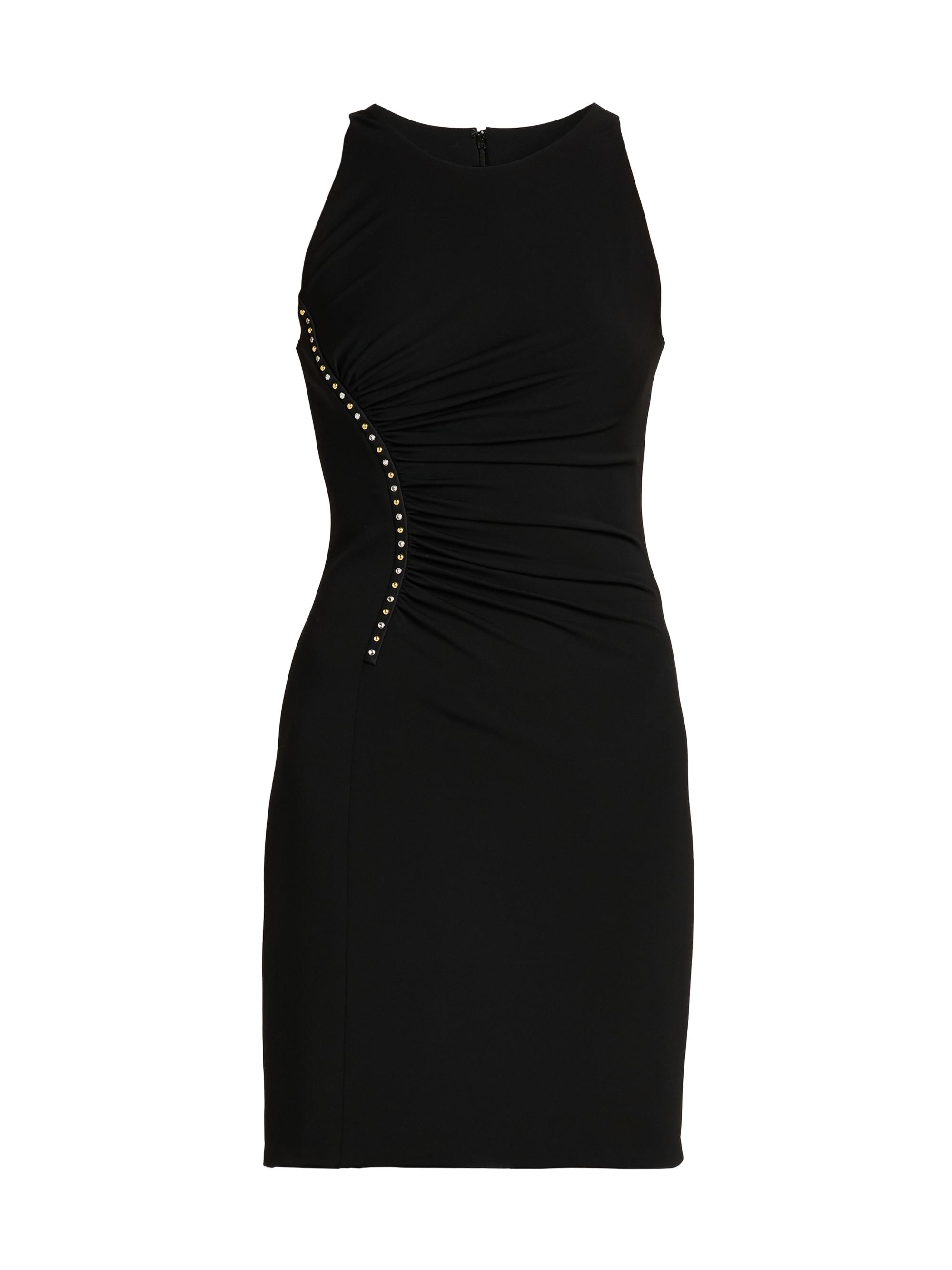 Versace Women's Stretch Crêpe Embellished Minidress - Black