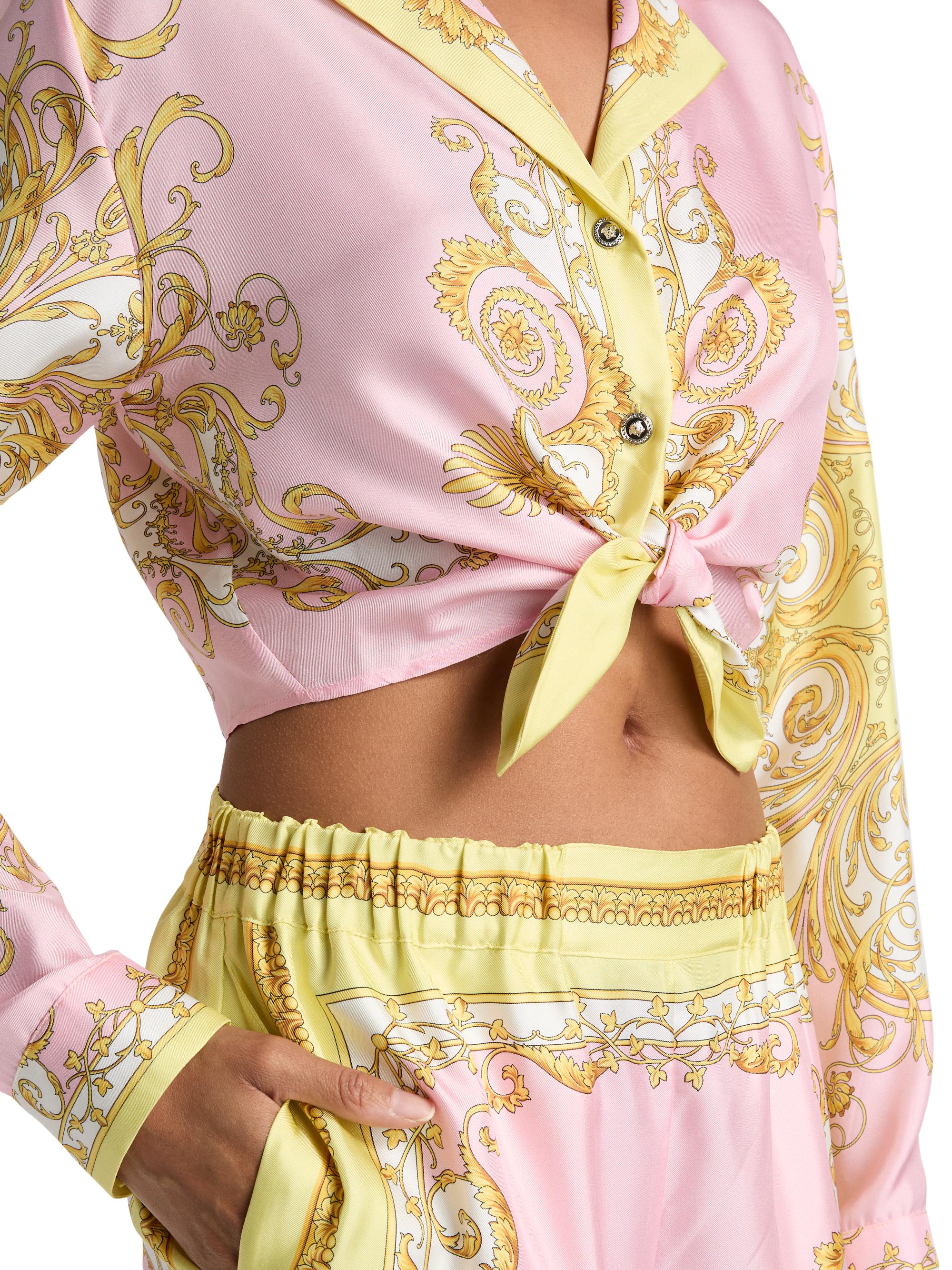 Versace Barocco Foulard Silk Twill Shirt | Saks Fifth Avenue