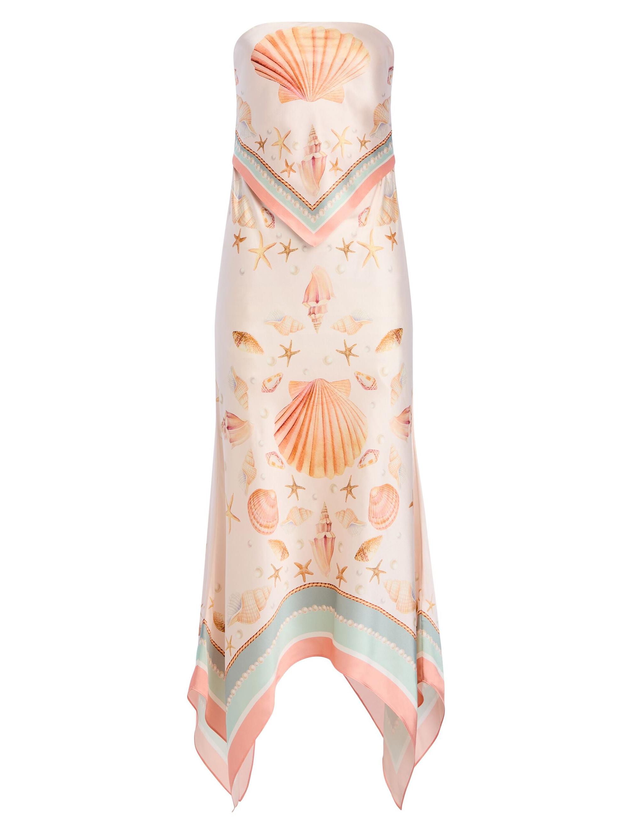 Retrofête Women's Marzanna Silk Dress - Shell Foulard