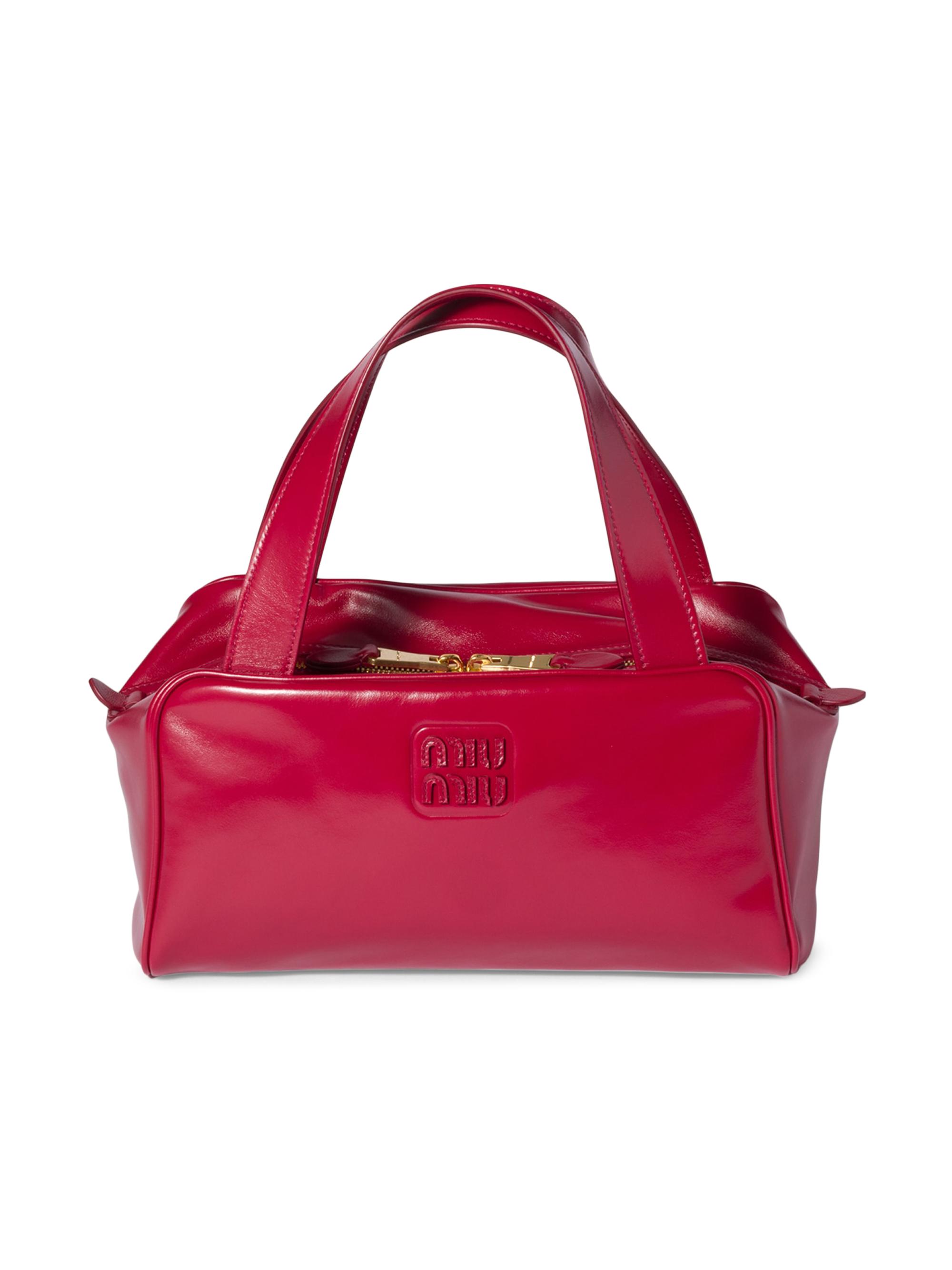 Miu Miu Women's Leather Top-Handle Bag - Red