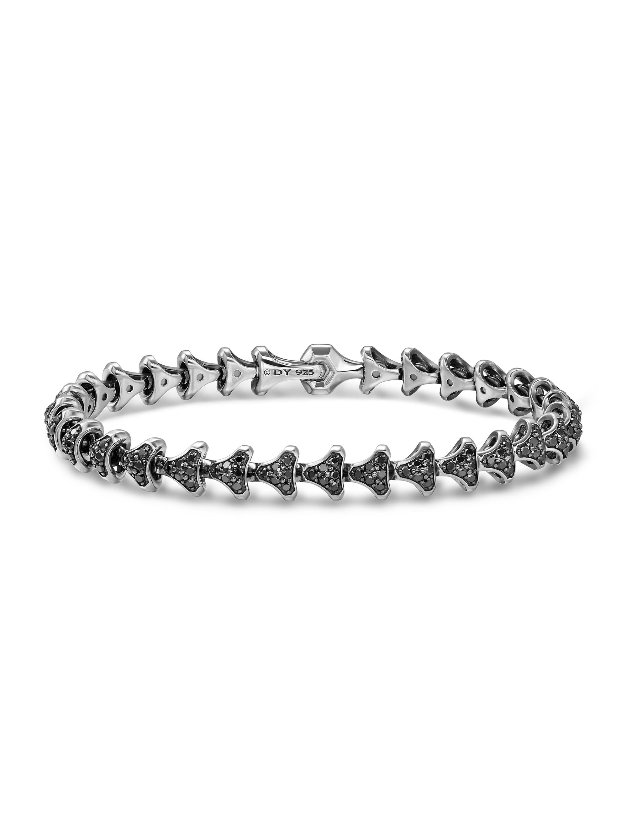 David Yurman Men's Armory Link Bracelet - Black Diamond