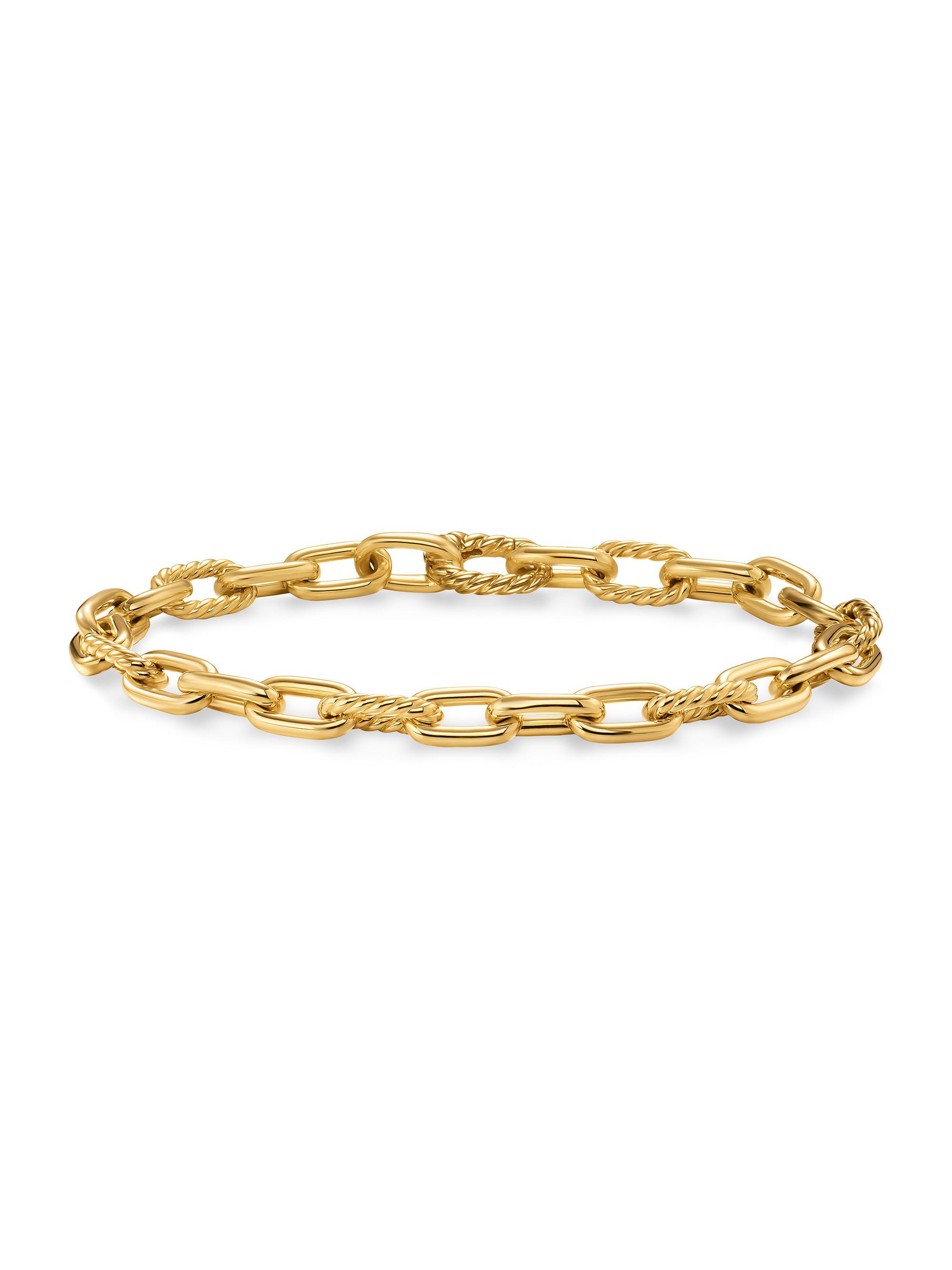 David Yurman Women's DY Madison Chain Bracelet in 18K Yellow Gold, 6MM - Gold