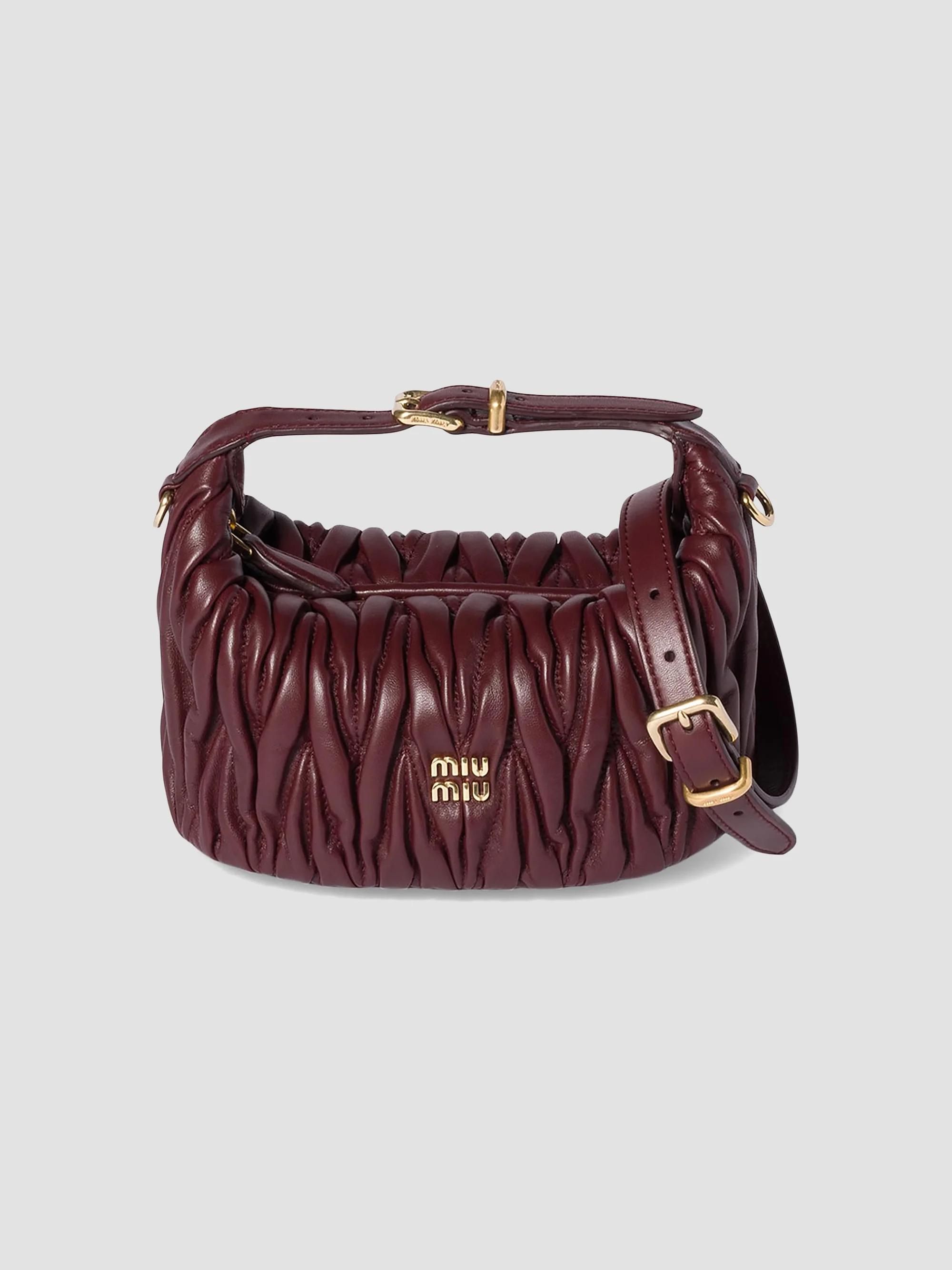 MIU MIU ボディバッグ Miu Miu Matelassé Nappa Leather Pouch | Saks Fifth Avenue