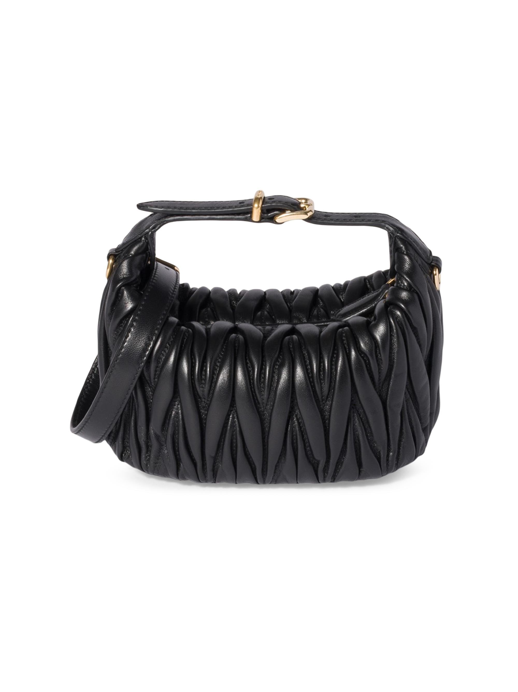 バッグ miumiu leather bag 中古・古着通販】MIU MIU (ミュウミュウ) 90's LEATHER HAND BAG