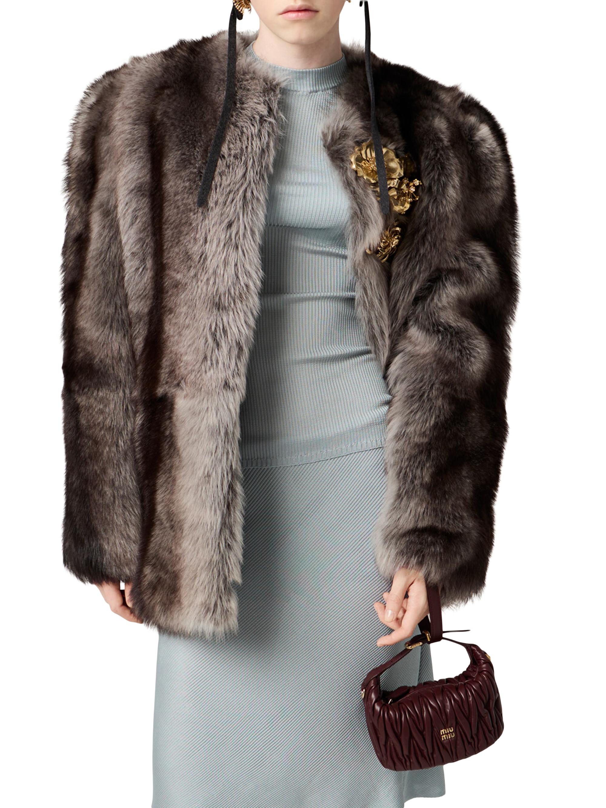 Miu Miu Matelassé Nappa Leather Pouch | Saks Fifth Avenue