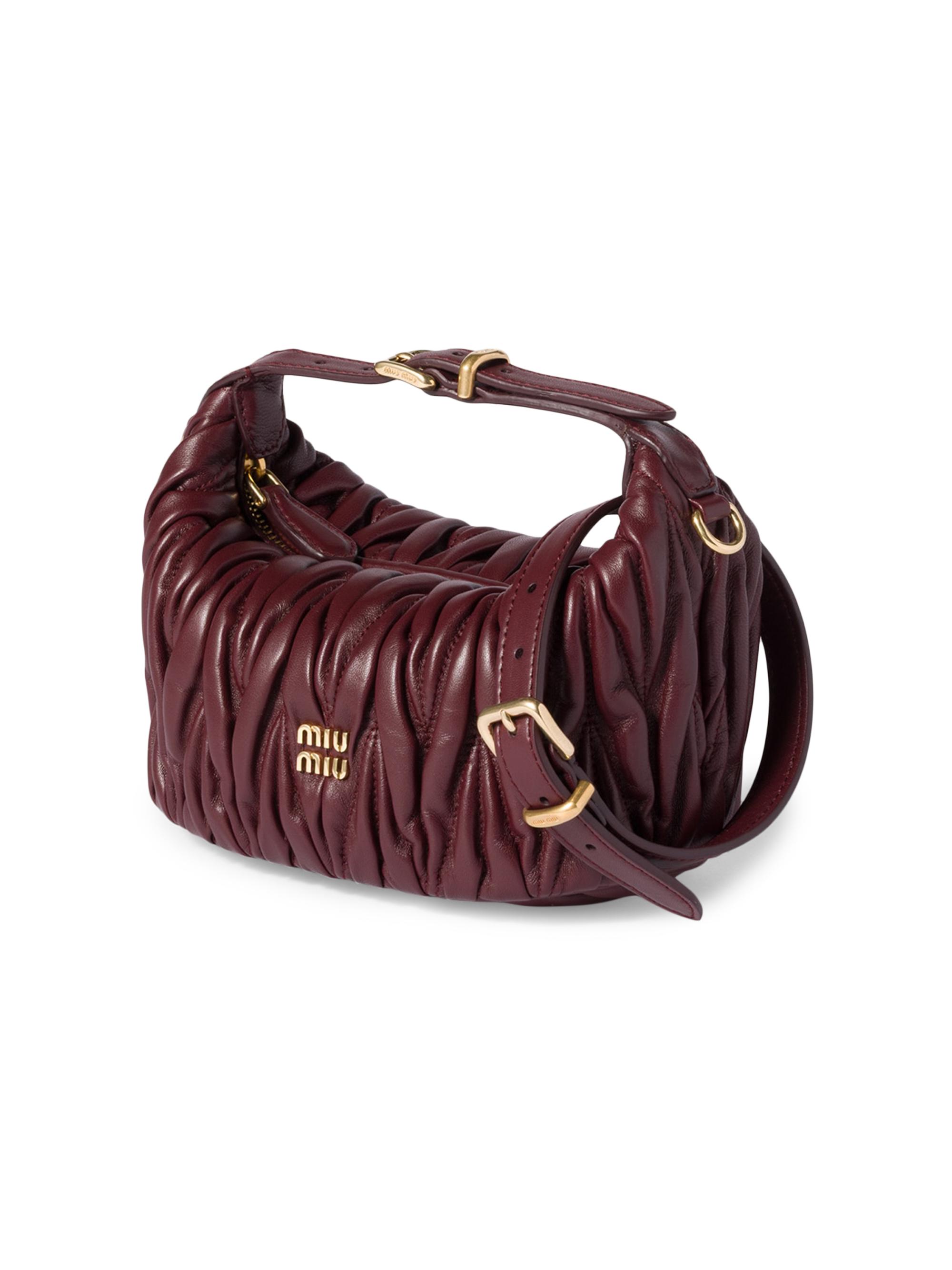 Miu Miu Matelassé Nappa Leather Pouch | Saks Fifth Avenue