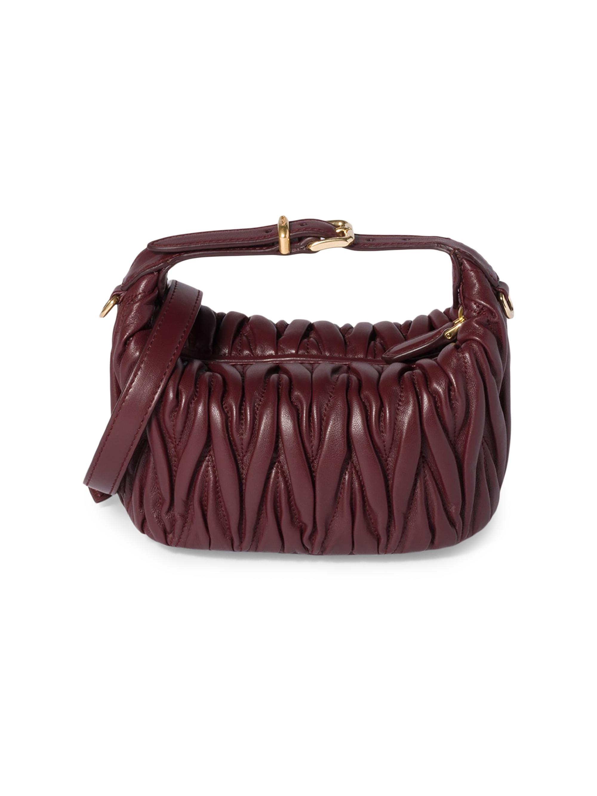 Miu Miu Matelassé Nappa Leather Pouch | Saks Fifth Avenue