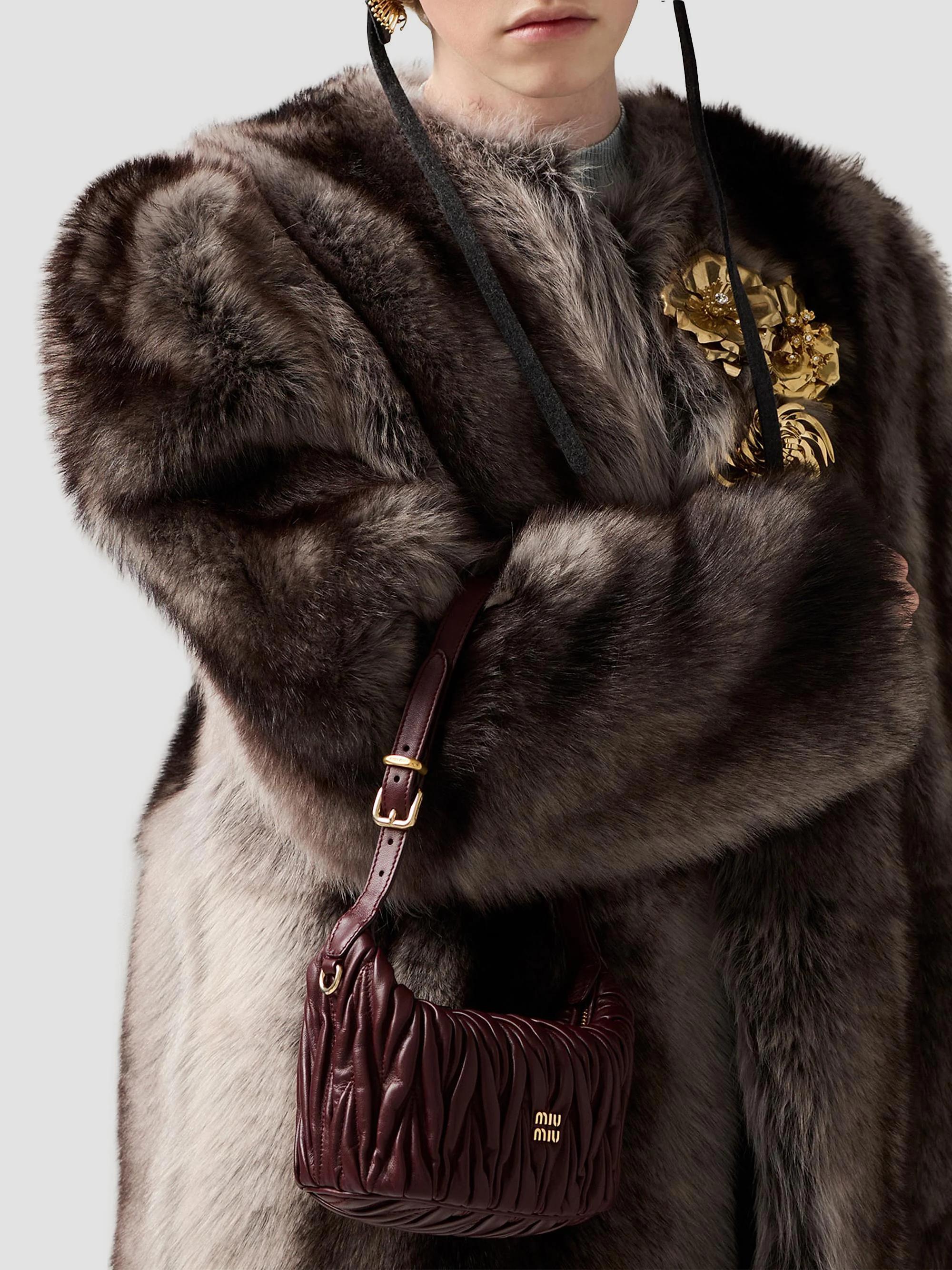 Miu Miu Matelassé Nappa Leather Pouch | Saks Fifth Avenue