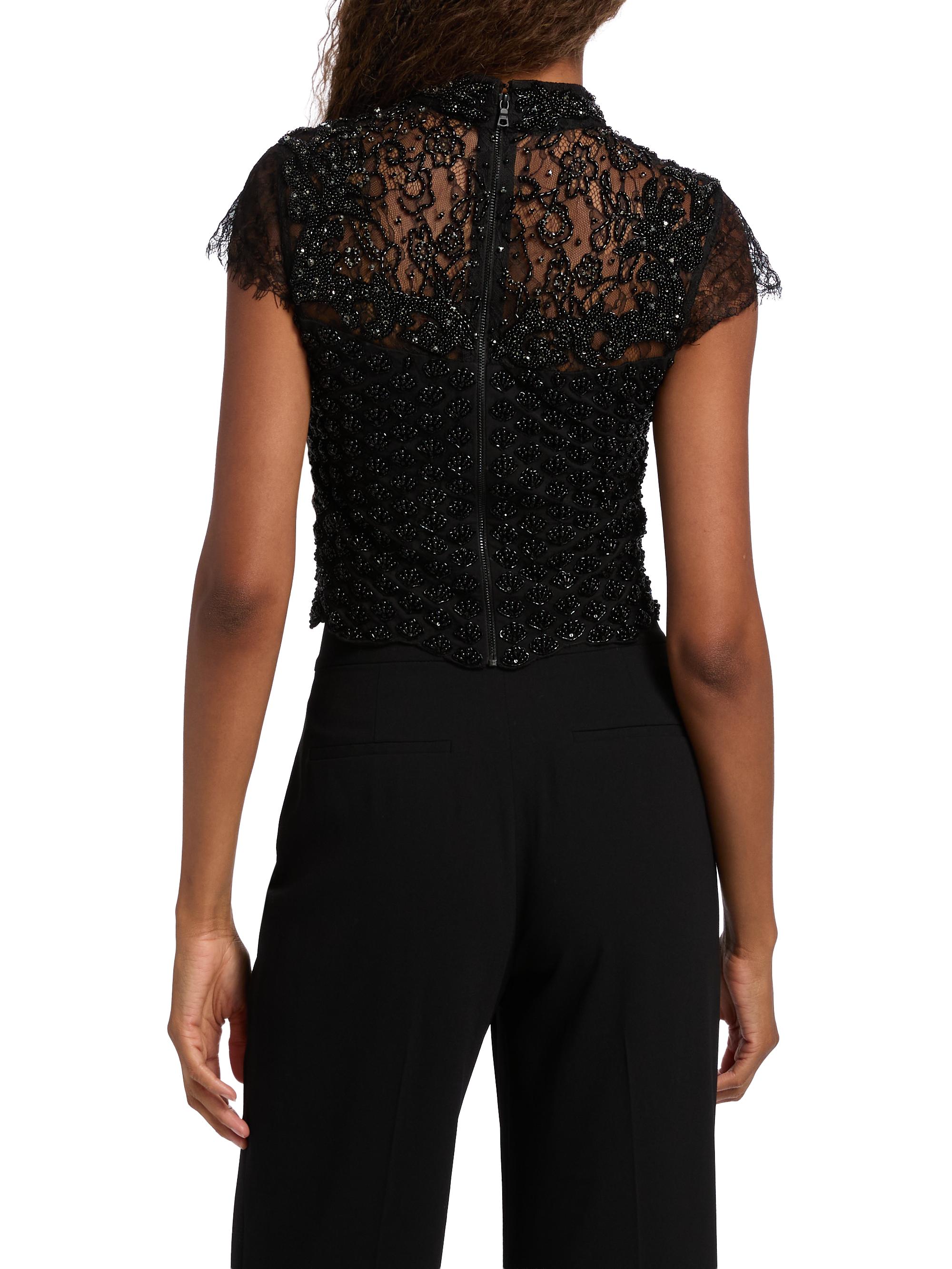 Alice + Olivia Pria Embellished Top | Saks Fifth Avenue